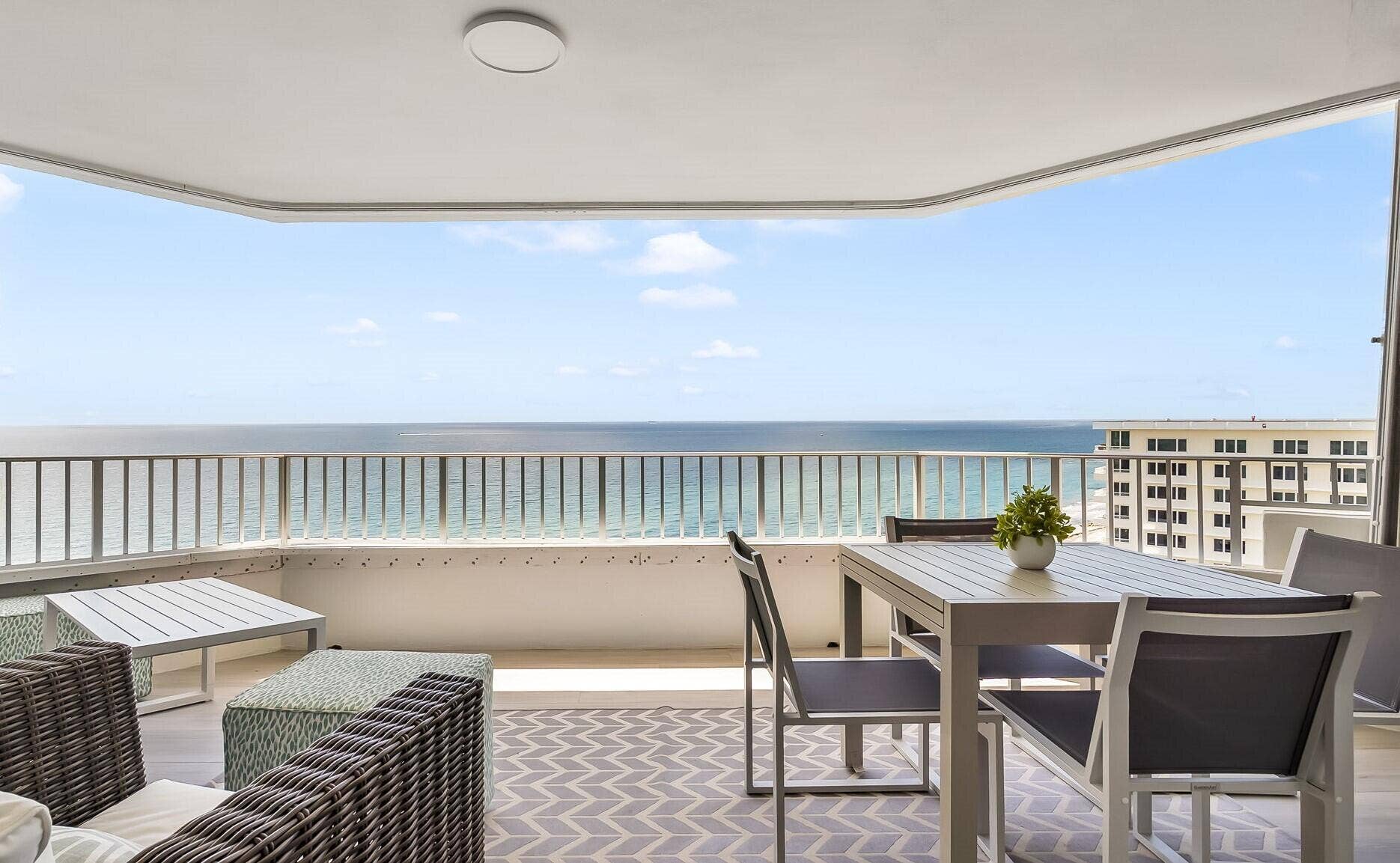 550 S Ocean Boulevard, #1906, Boca Raton, FL 33432 Covered Balcony