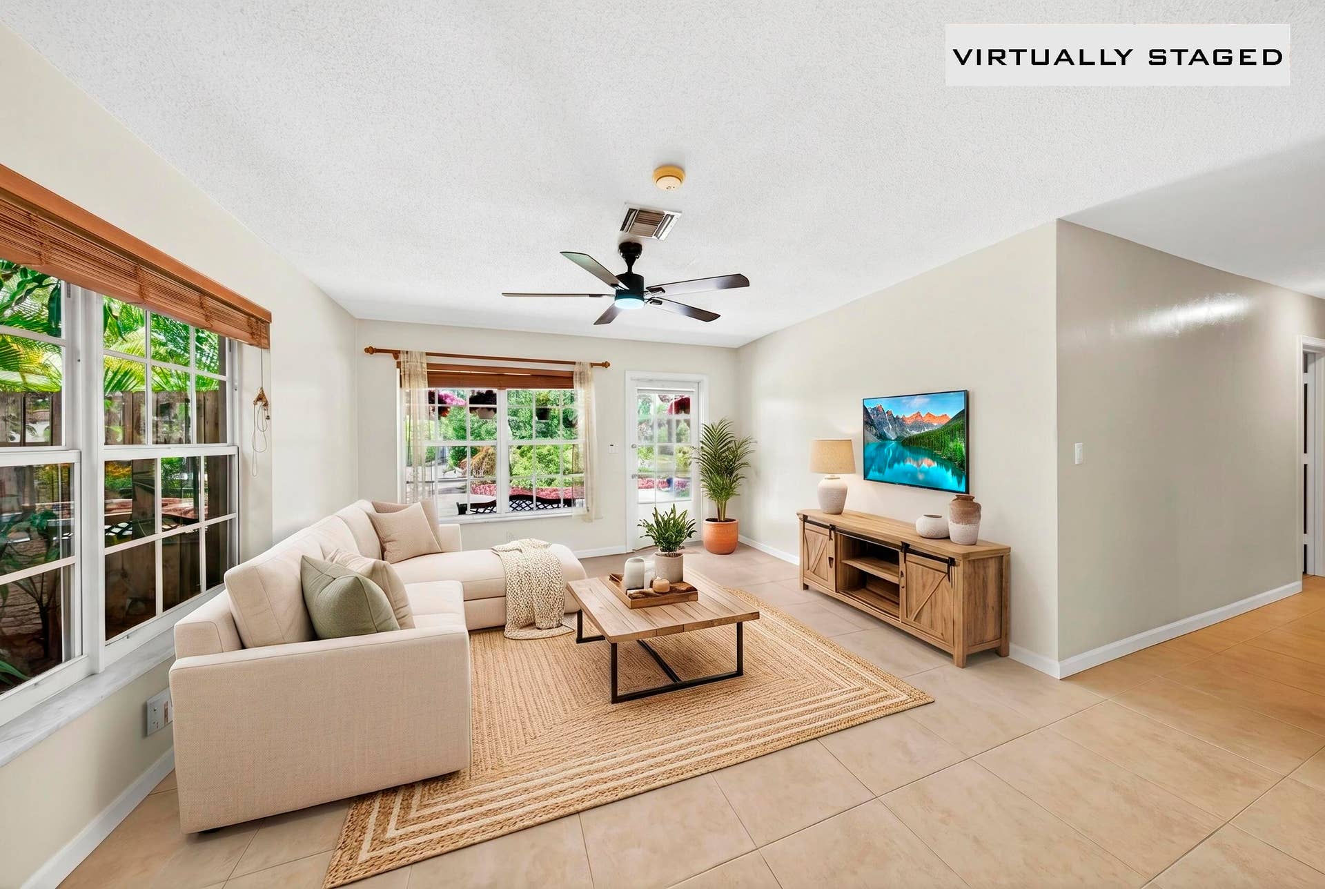 1540 NE 40th Street, Oakland Park, FL 33334 entrance living staged
