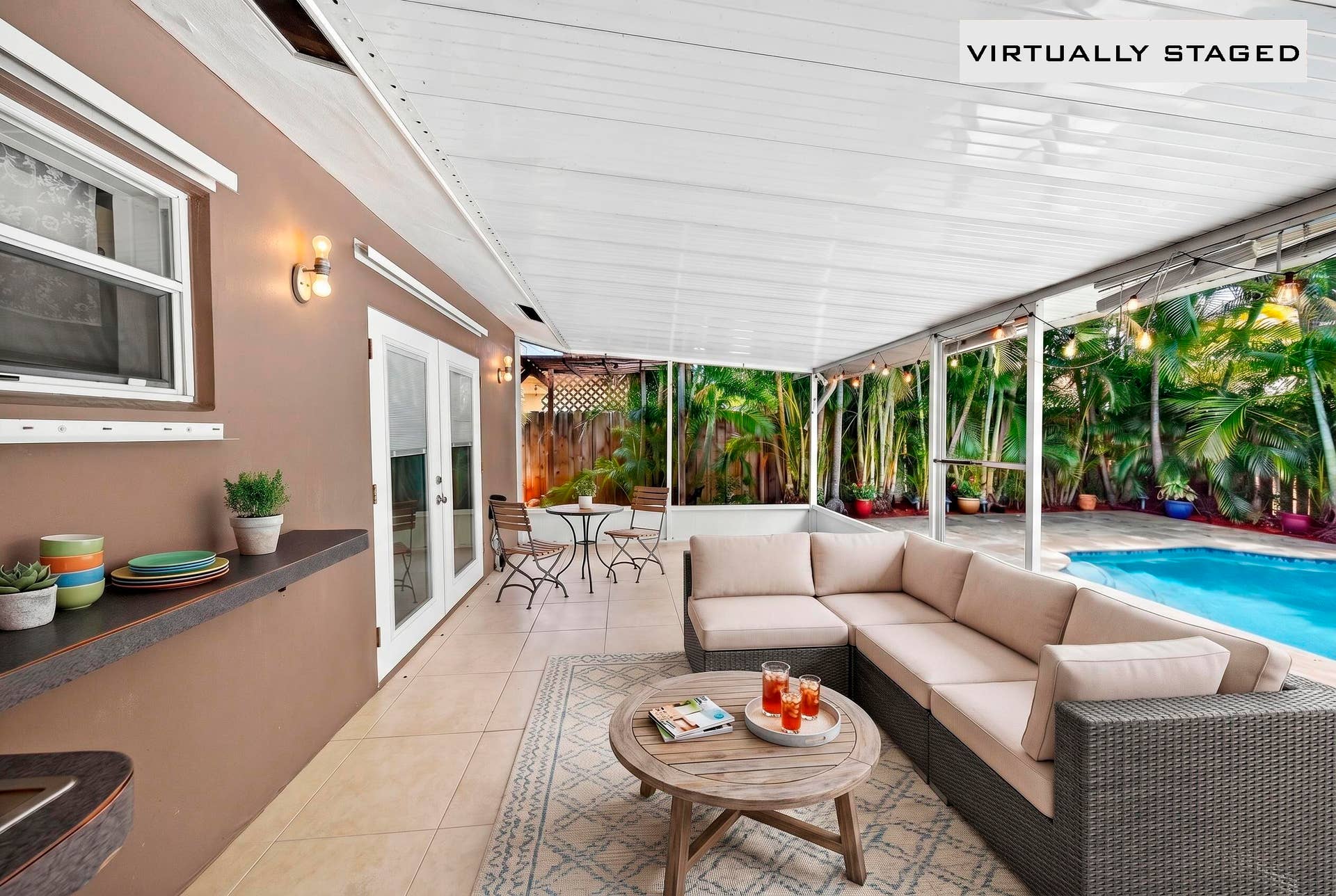 1540 NE 40th Street, Oakland Park, FL 33334 patio staged