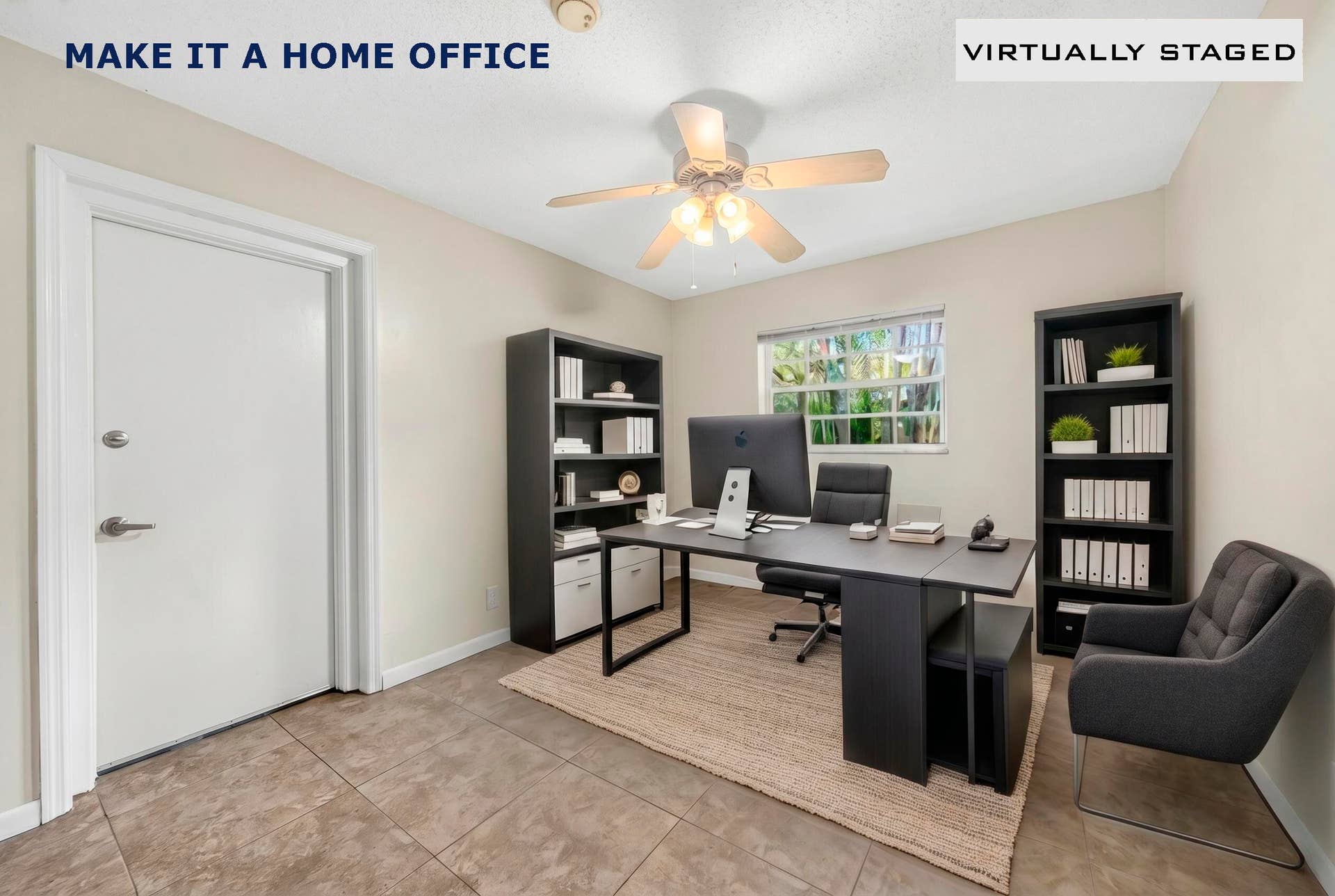 1540 NE 40th Street, Oakland Park, FL 33334 3rd bedroom - office staged