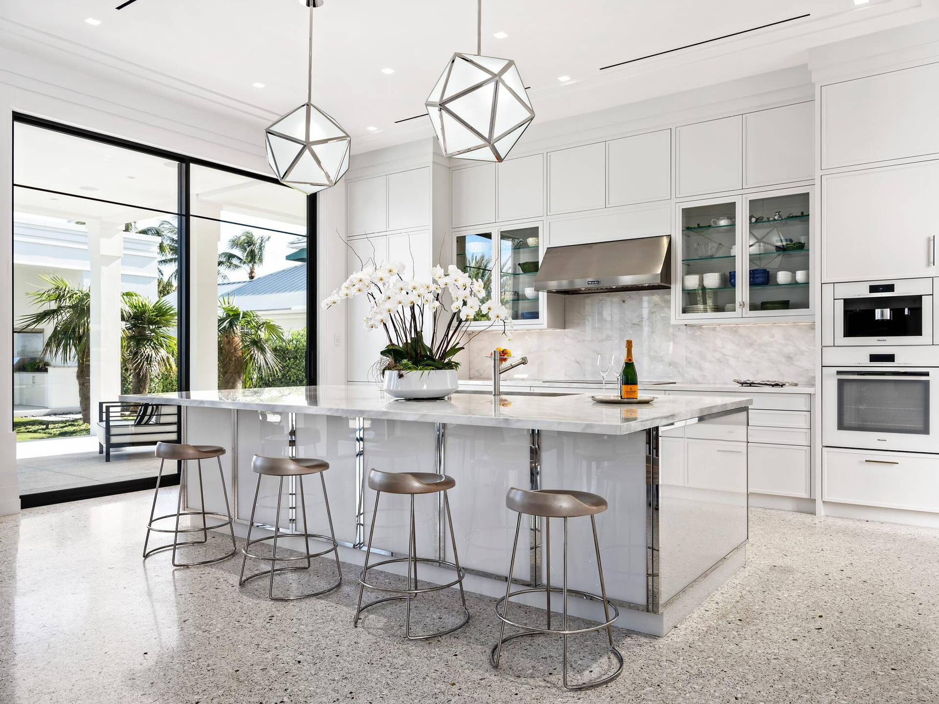 Easy access from the Main Kitchen to the Summer Kitchen