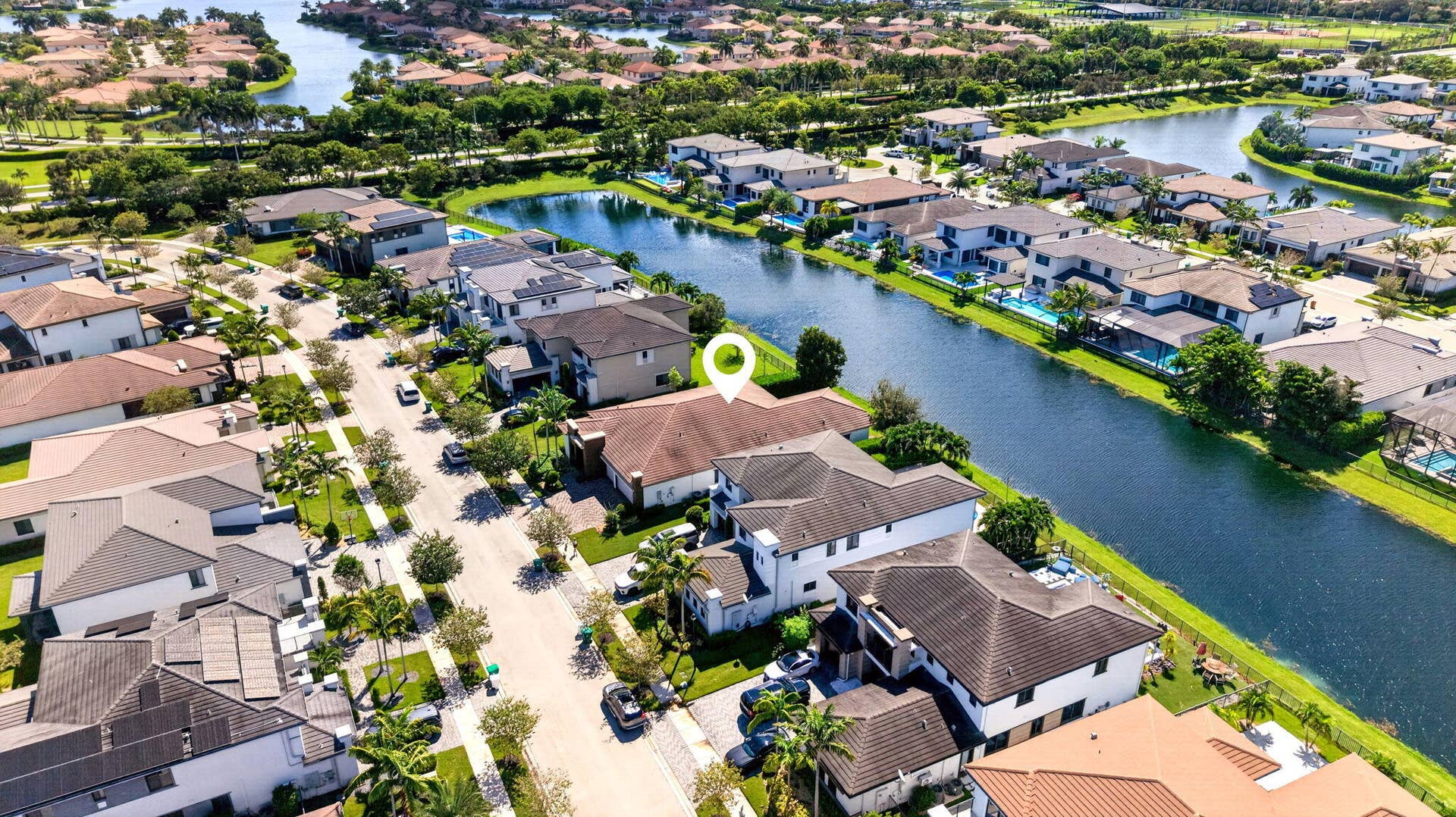 10490 S Lago Vista Circle, Parkland, FL 33076 61-web-or-mls-Aerial Front Top 4