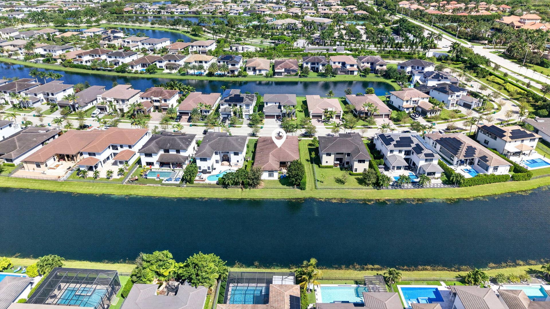 10490 S Lago Vista Circle, Parkland, FL 33076 63-web-or-mls-Aerial Top back b