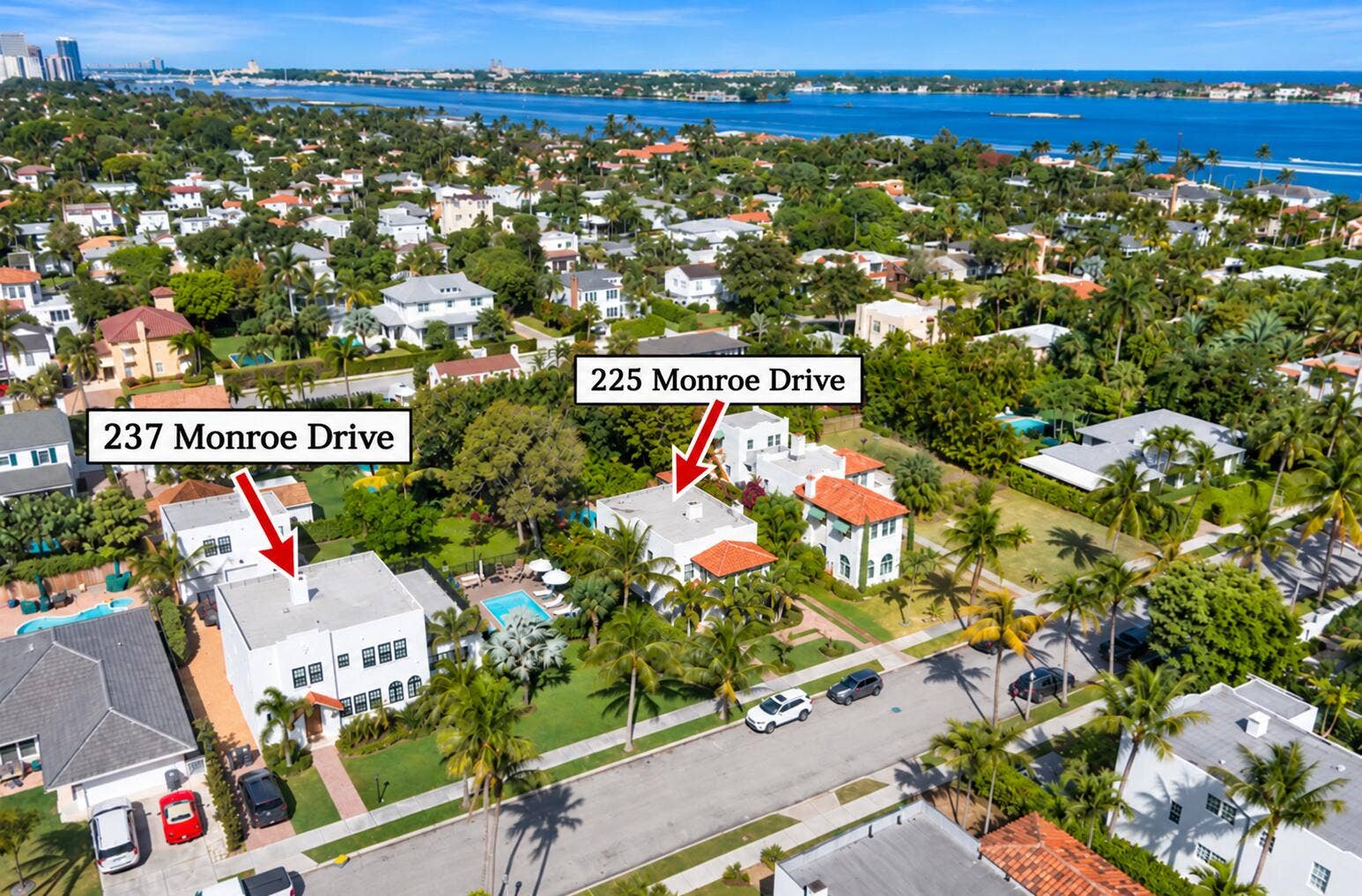 237/225 Monroe Drive, West Palm Beach, FL 33405 237 & 225 - Aerial