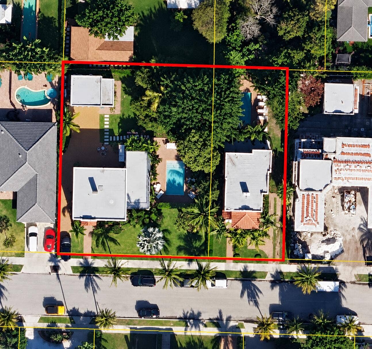 237/225 Monroe Drive, West Palm Beach, FL 33405 Aerial - combined lots