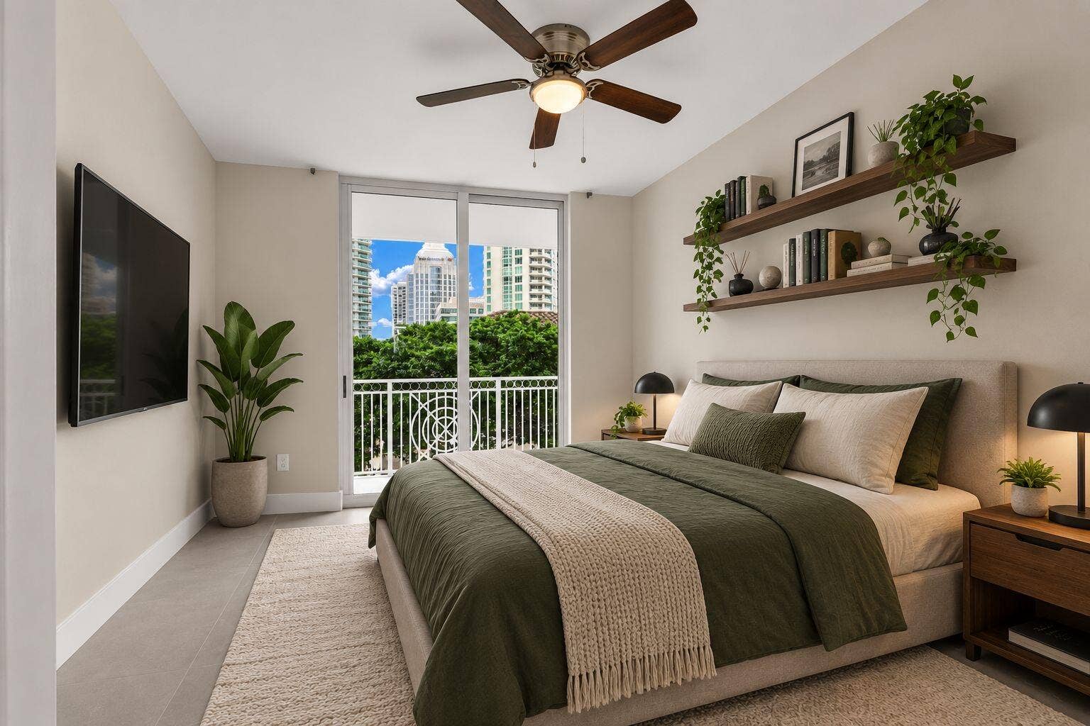 511 SE 5th Avenue, #703, Fort Lauderdale, Fort Lauderdale, FL 33301 Virtually Staged Primary Bedroom