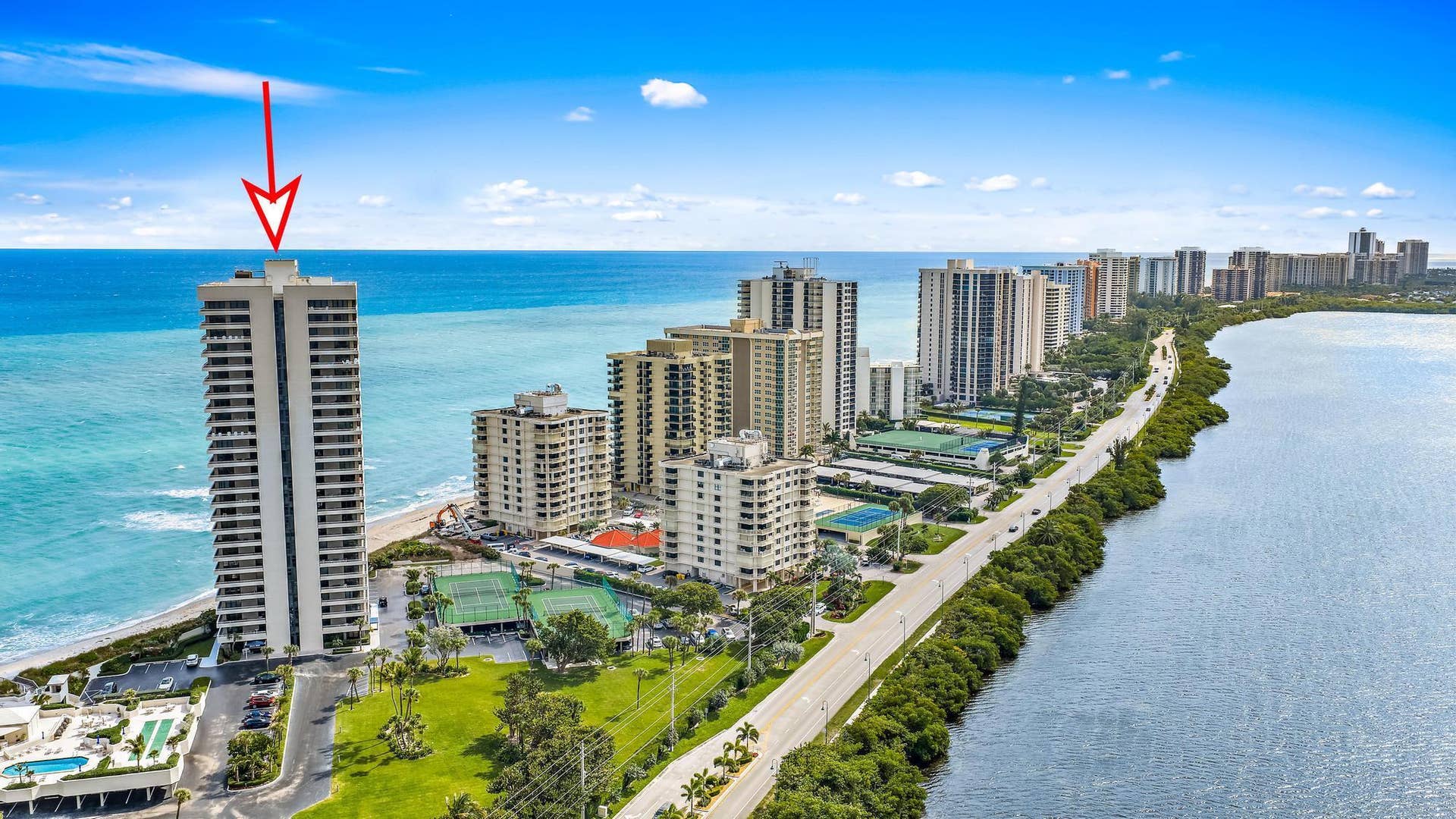5510 N OCEAN Drive, #11B, Singer Island, FL 33404 Aerial View