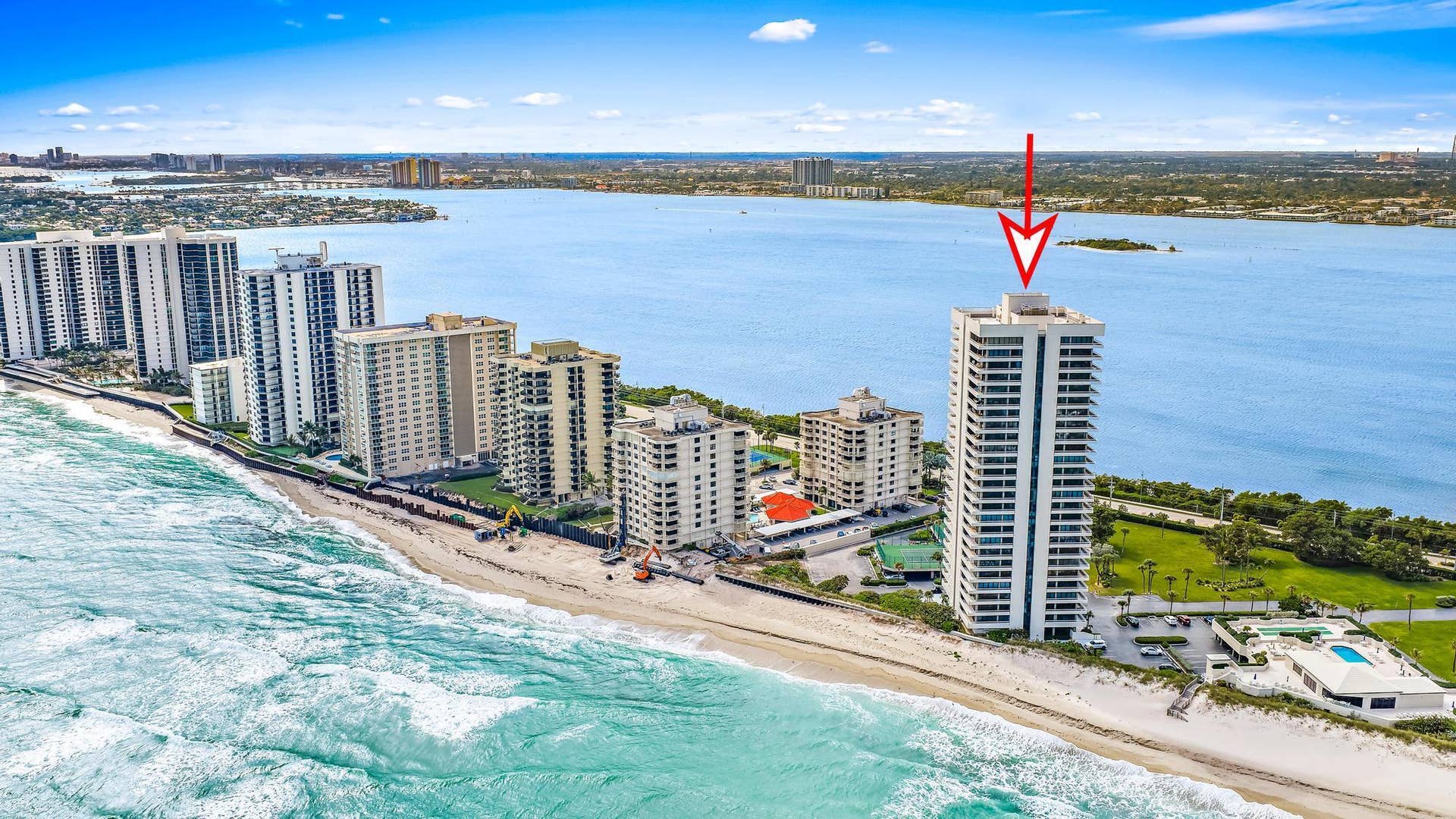 5510 N OCEAN Drive, #11B, Singer Island, FL 33404 Aerial View