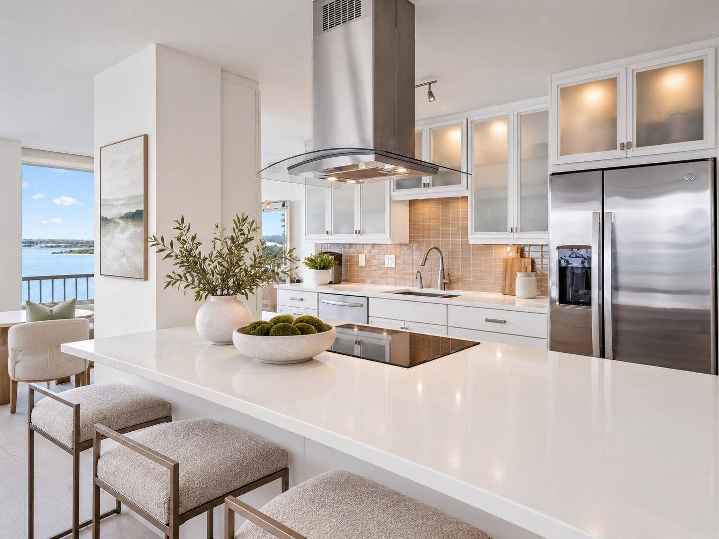 5510 N OCEAN Drive, #11B, Singer Island, FL 33404 Kitchen - Virtually Staged