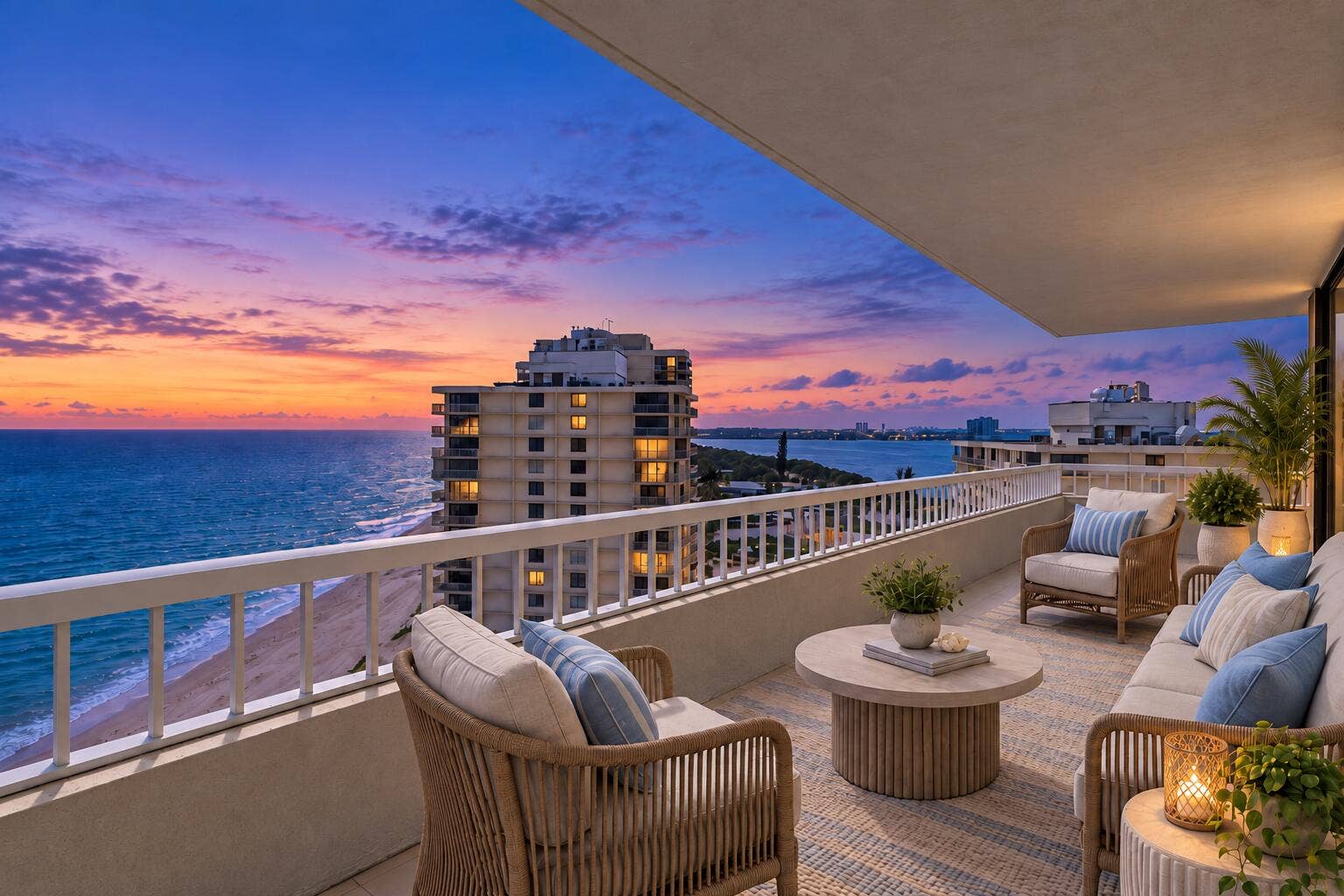 5510 N OCEAN Drive, #11B, Singer Island, FL 33404 Covered Balcony