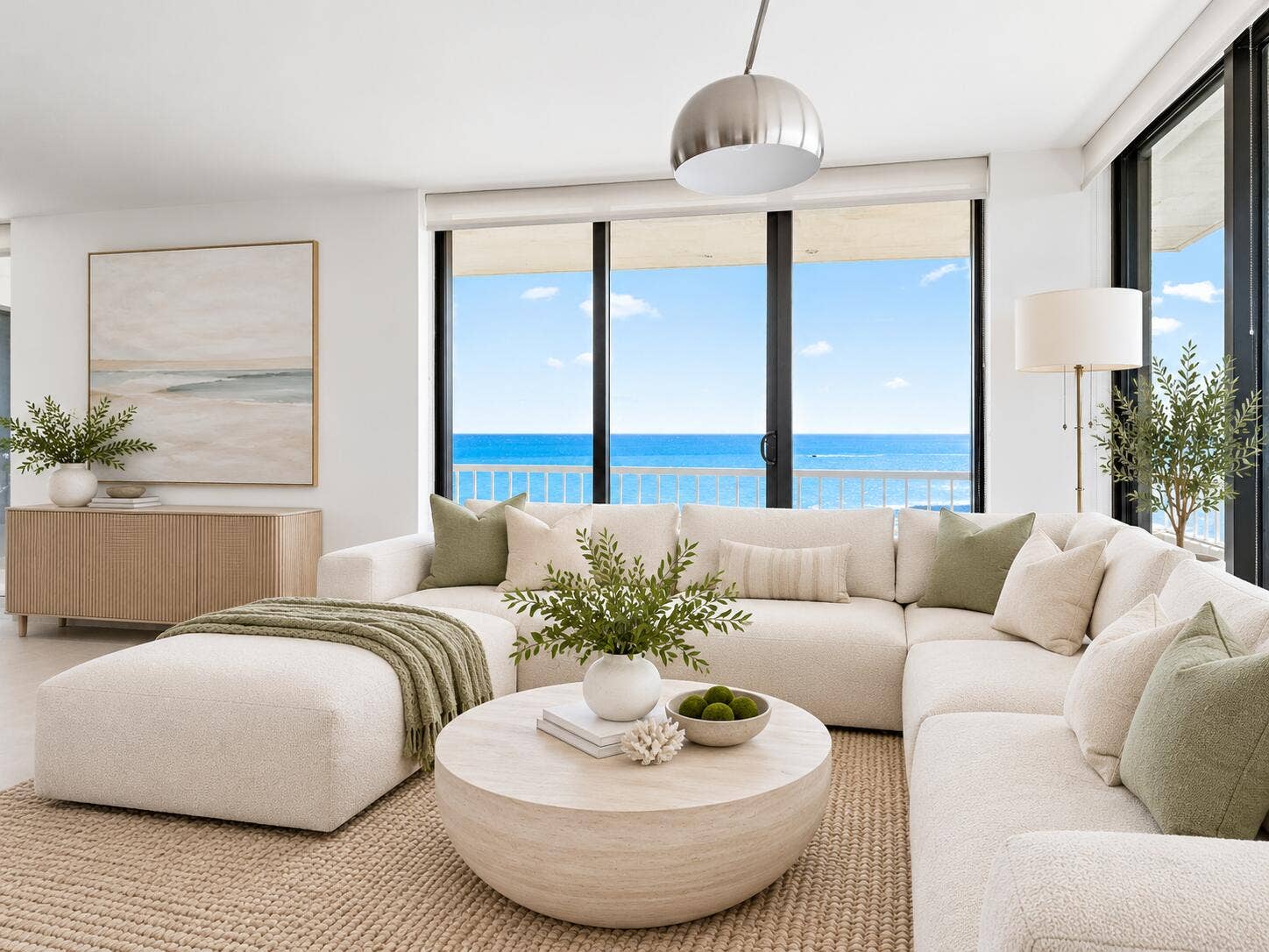 5510 N OCEAN Drive, #11B, Singer Island, FL 33404 Living - Virtually Staged