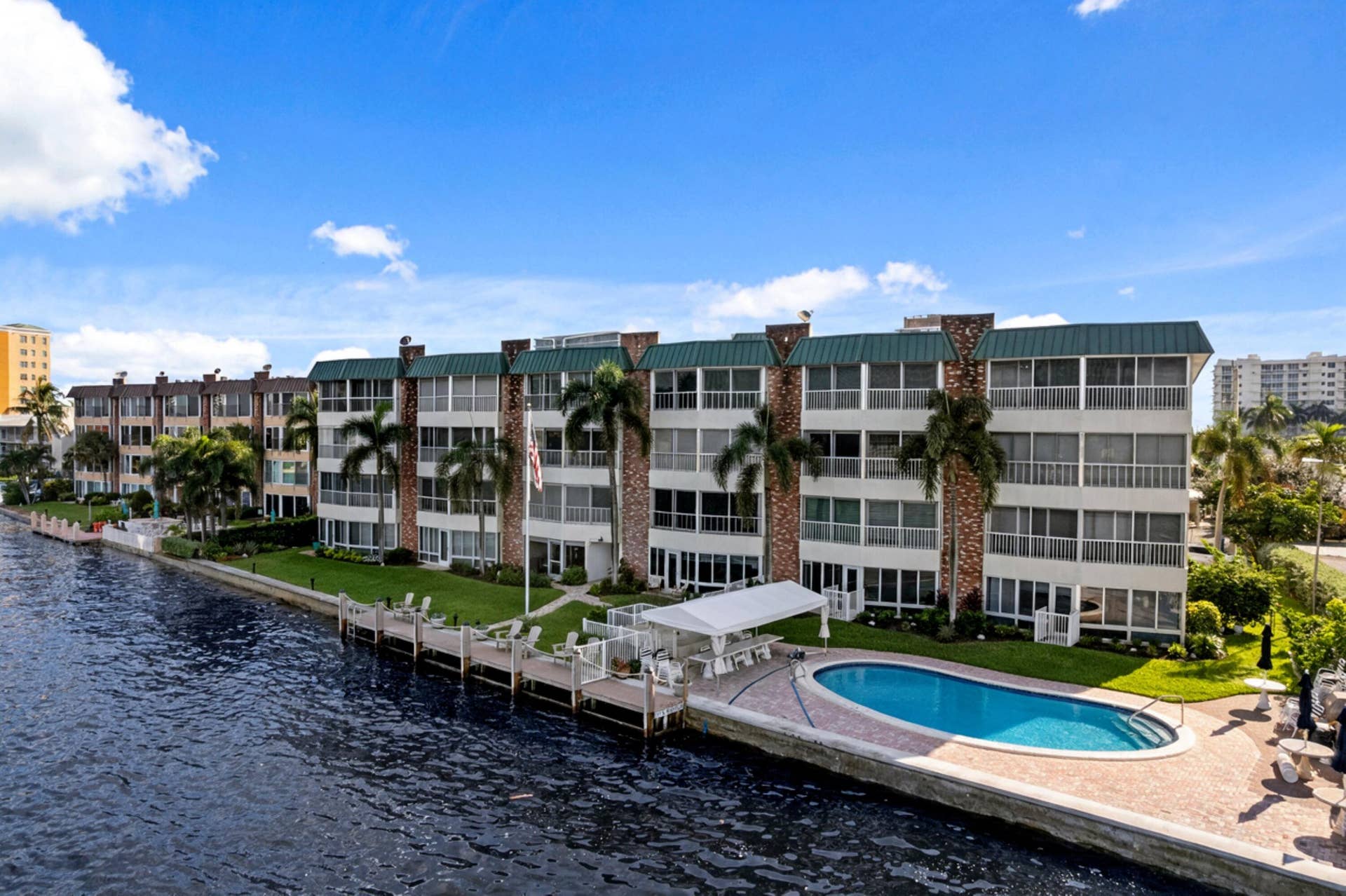 711 N RIVERSIDE Drive, #401, Pompano Beach, FL 33062 Aerial View