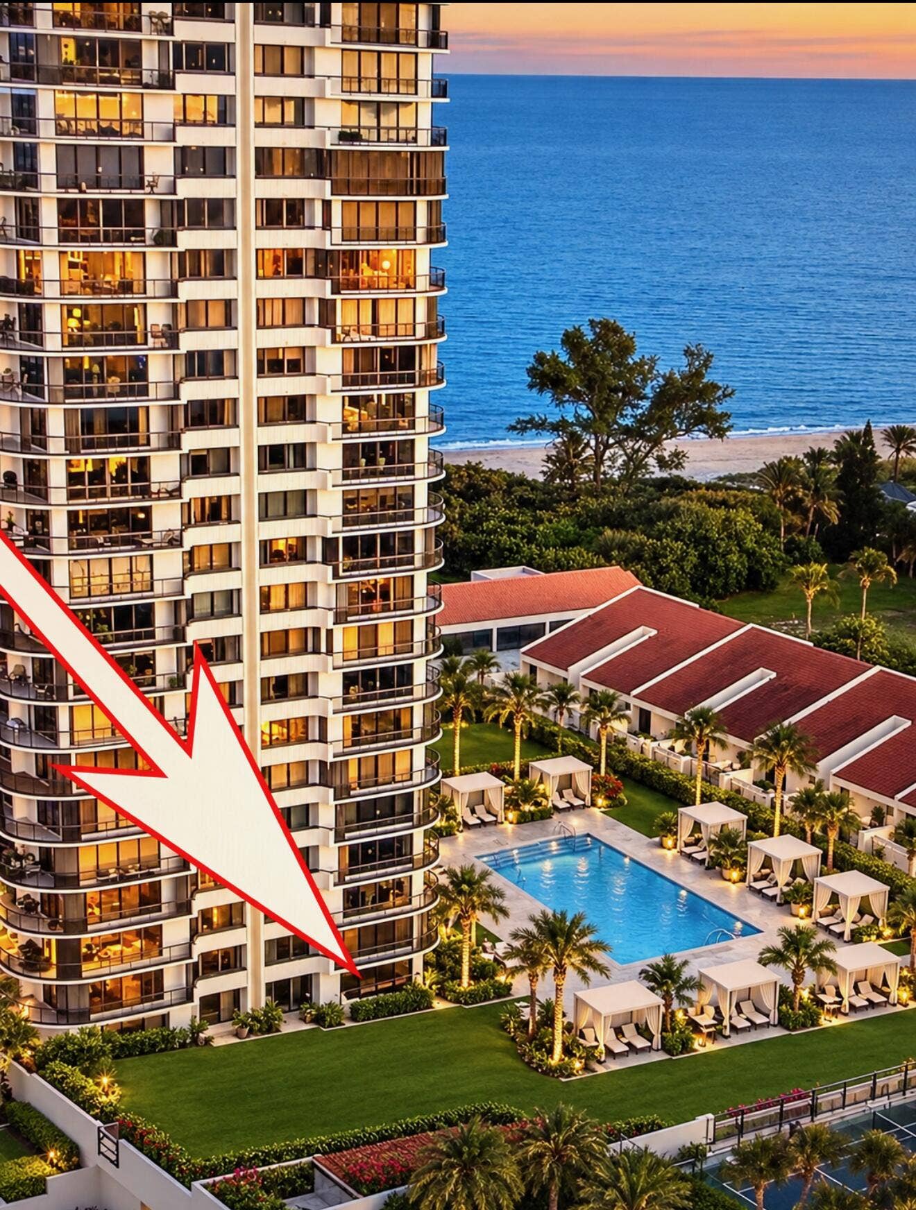 4100 N Ocean Drive, #104, Singer Island, FL 33404 AI generated image