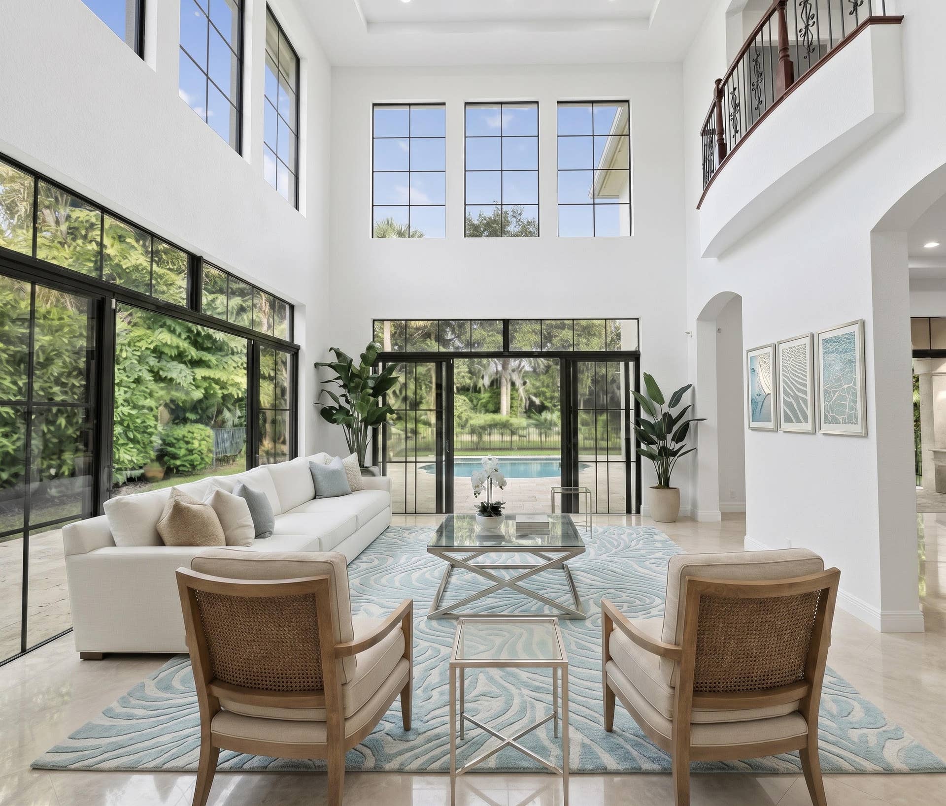 Virtually Staged Living Room