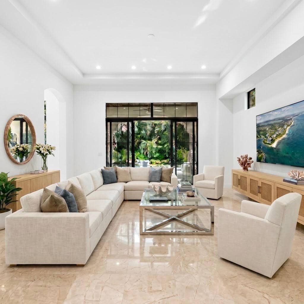 Virtually Staged Family Room