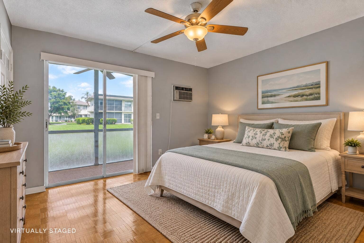 Virtually staged to help you imagine furniture placement