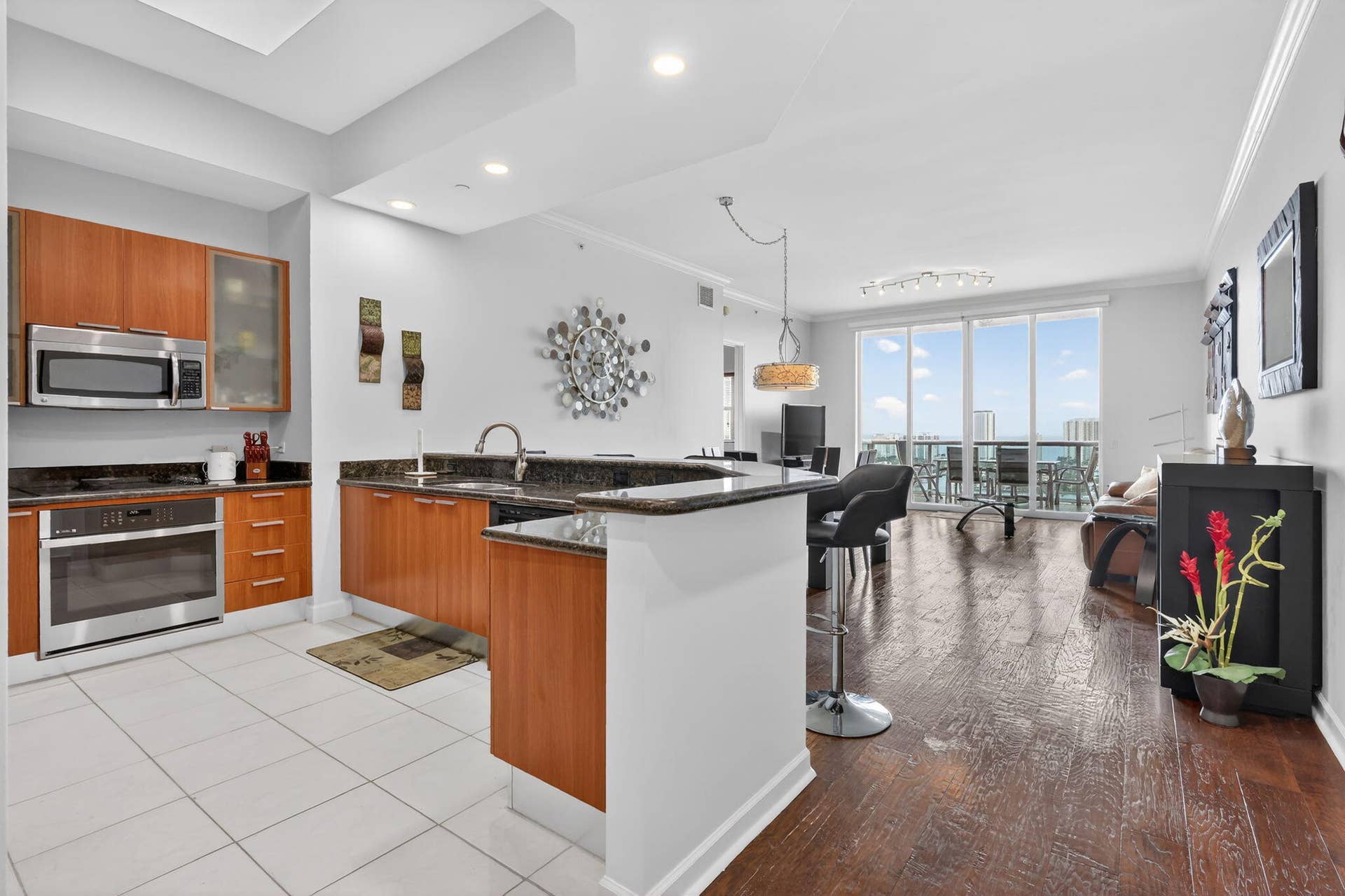 Kitchen and Living Room