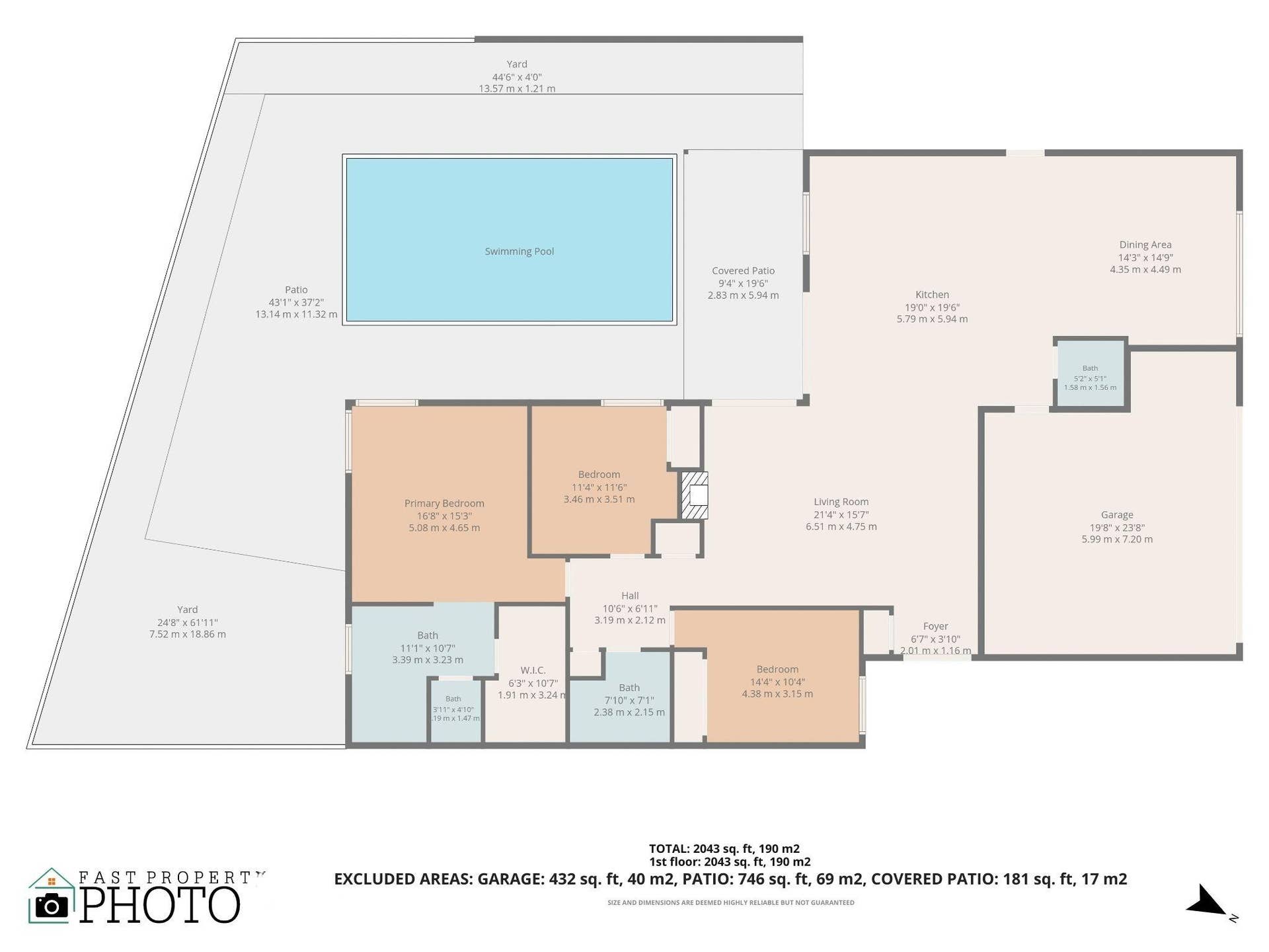 136 GREENS Road, Hollywood, FL 33021 Floor Plan