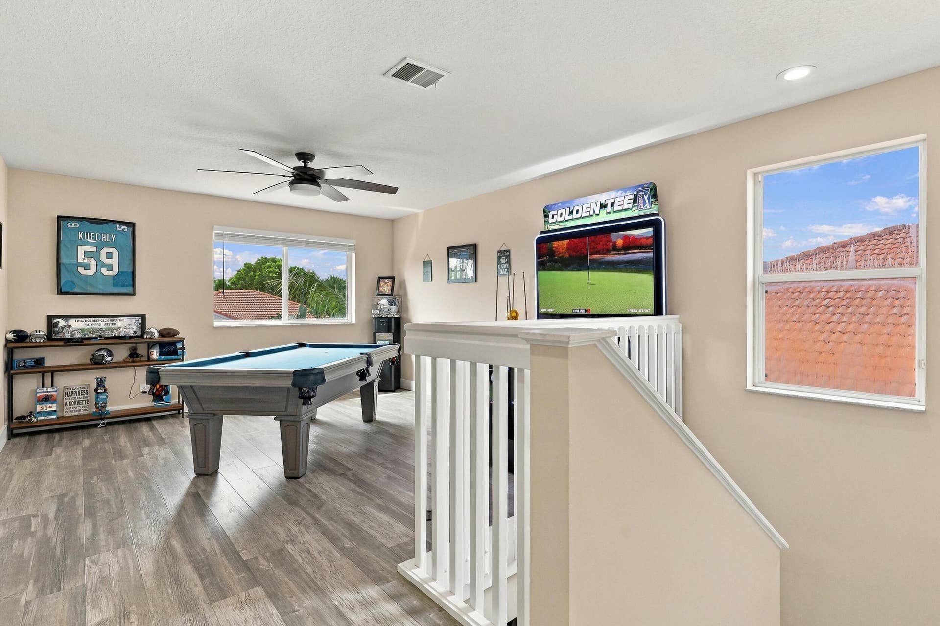 1434 Artimino Lane, Boynton Beach, FL 33436 Upstairs is an entertainer's dream. The loft space (which could be a fifth bedroom) is currently a game room with a pool table, arcade games, and is a great space to relax and unwind. This home is being sold fully furnished!