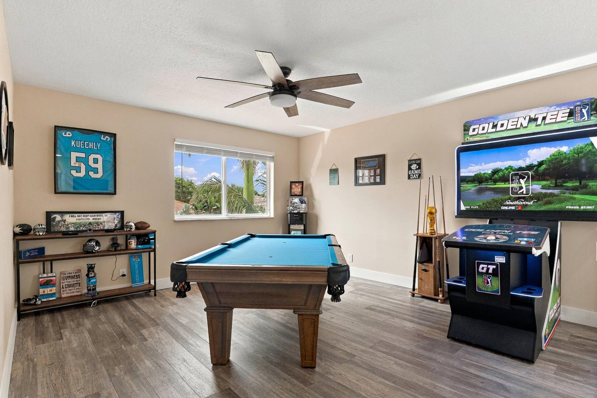 1434 Artimino Lane, Boynton Beach, FL 33436 Upstairs is an entertainer's dream. The loft space (which could be a fifth bedroom) is currently a game room with a pool table, arcade games, and is a great space to relax and unwind. This home is being sold fully furnished!