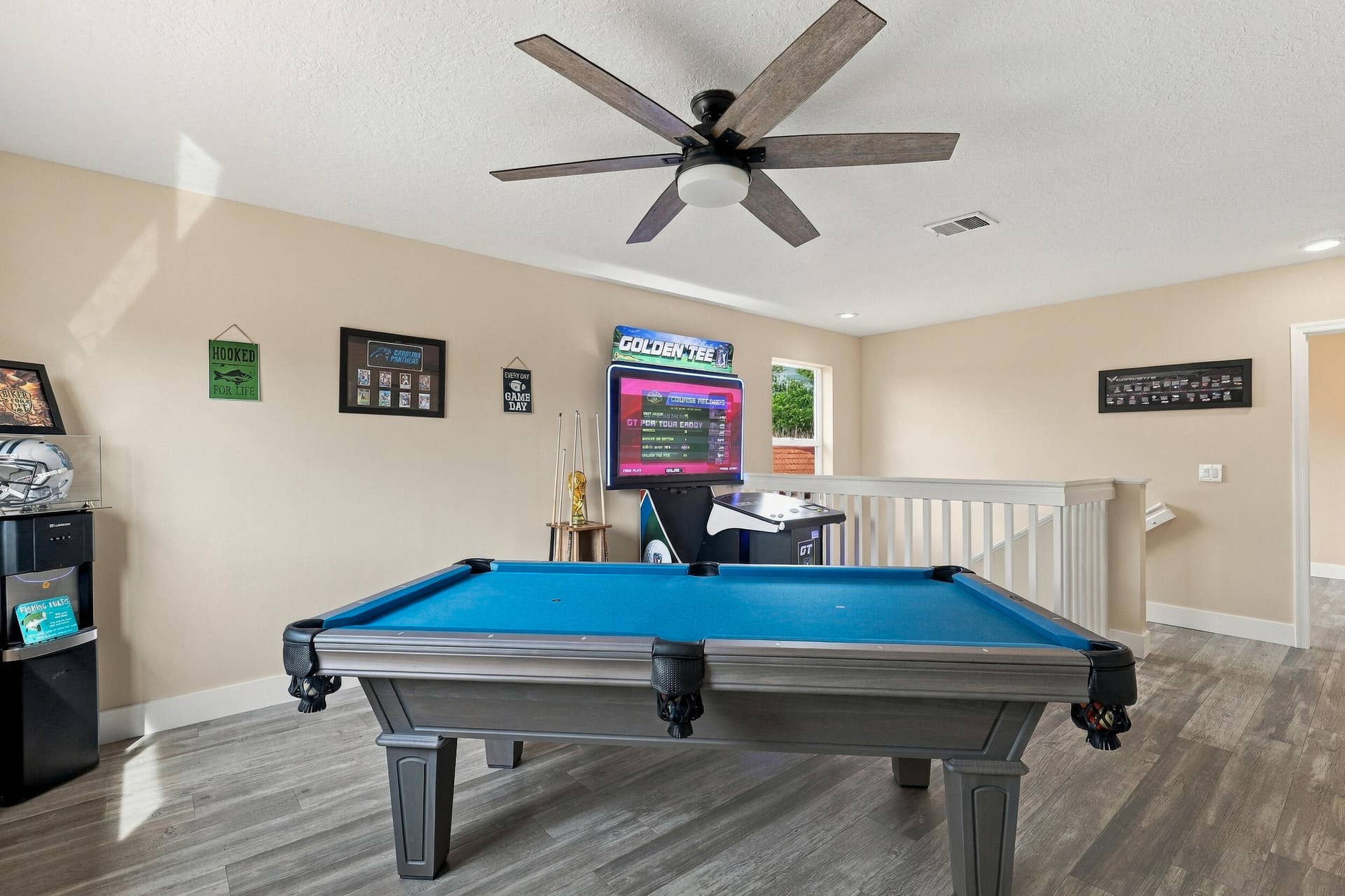 1434 Artimino Lane, Boynton Beach, FL 33436 Upstairs is an entertainer's dream. The loft space (which could be a fifth bedroom) is currently a game room with a pool table, arcade games, and is a great space to relax and unwind. This home is being sold fully furnished!
