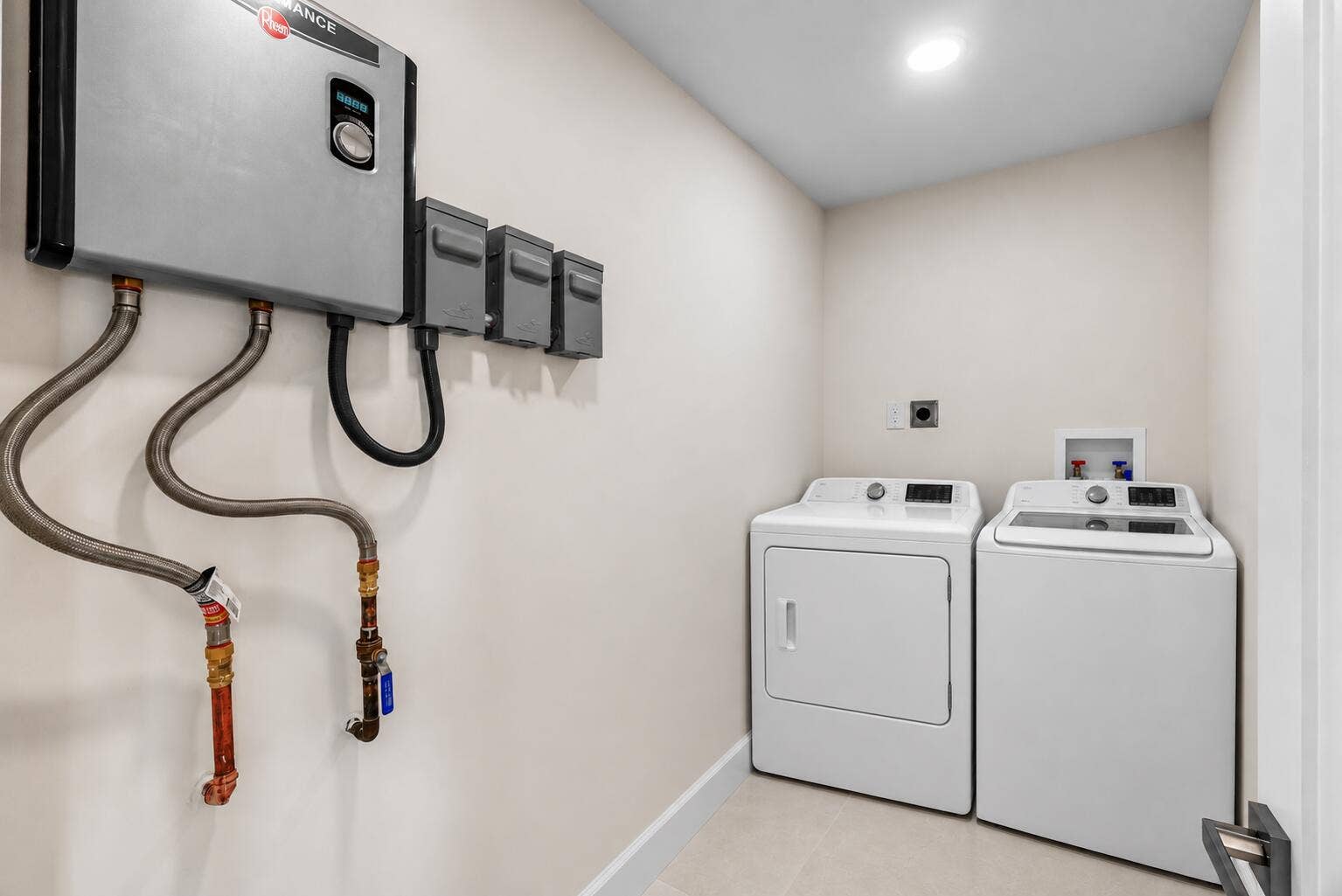 Modern Utility Room with Laundry Applian