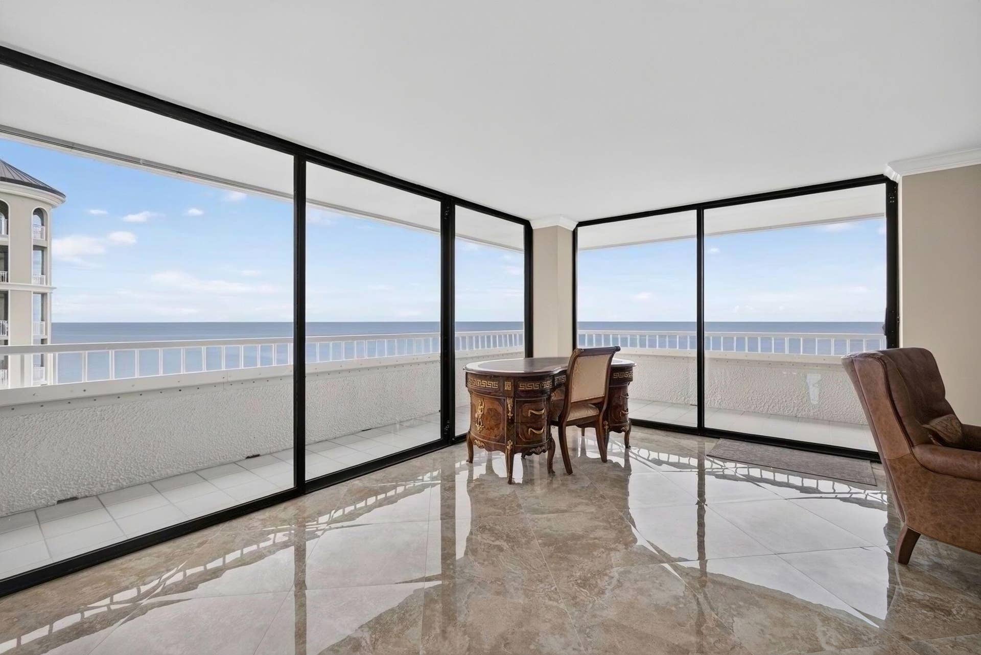 5280 N Ocean Drive, #12B, Riviera Beach, FL 33404 Ocean Views from Living Room