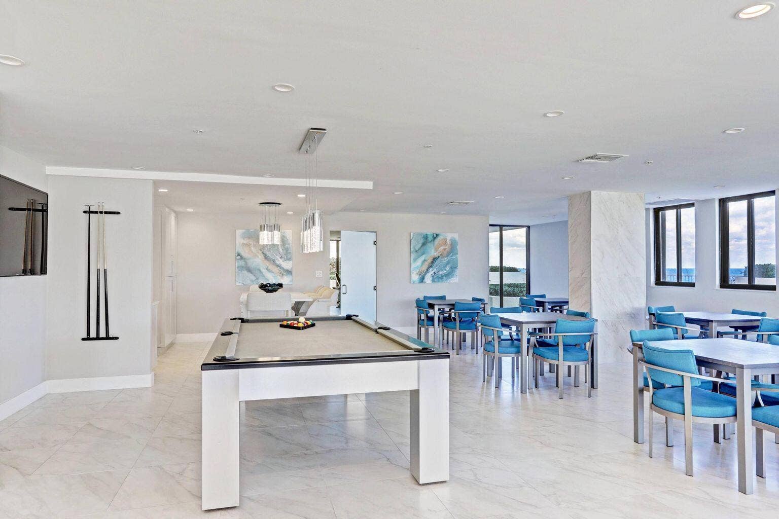 5280 N Ocean Drive, #12B, Riviera Beach, FL 33404 Club house with new pizza oven