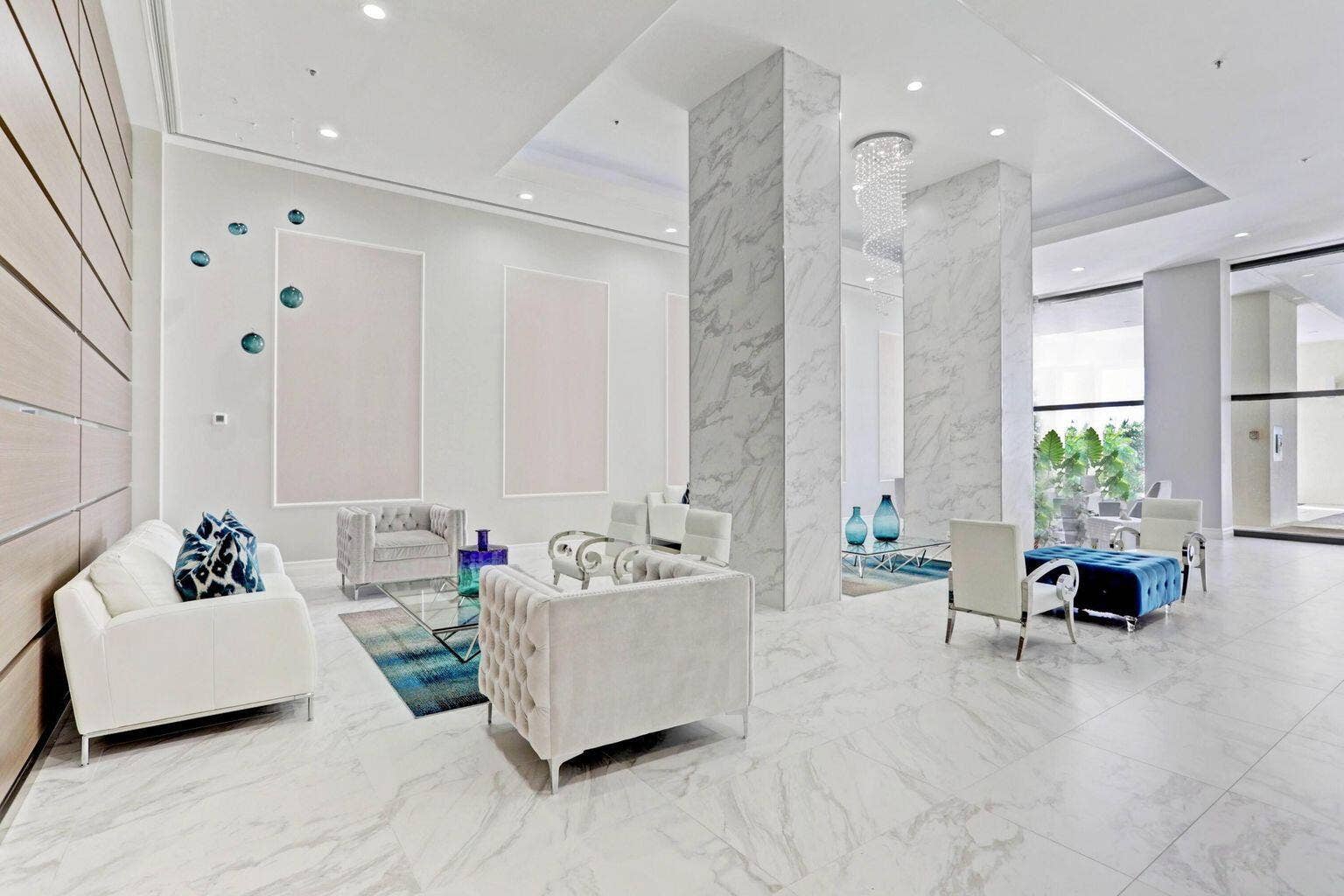 5280 N Ocean Drive, #12B, Riviera Beach, FL 33404 Updated modern lobby