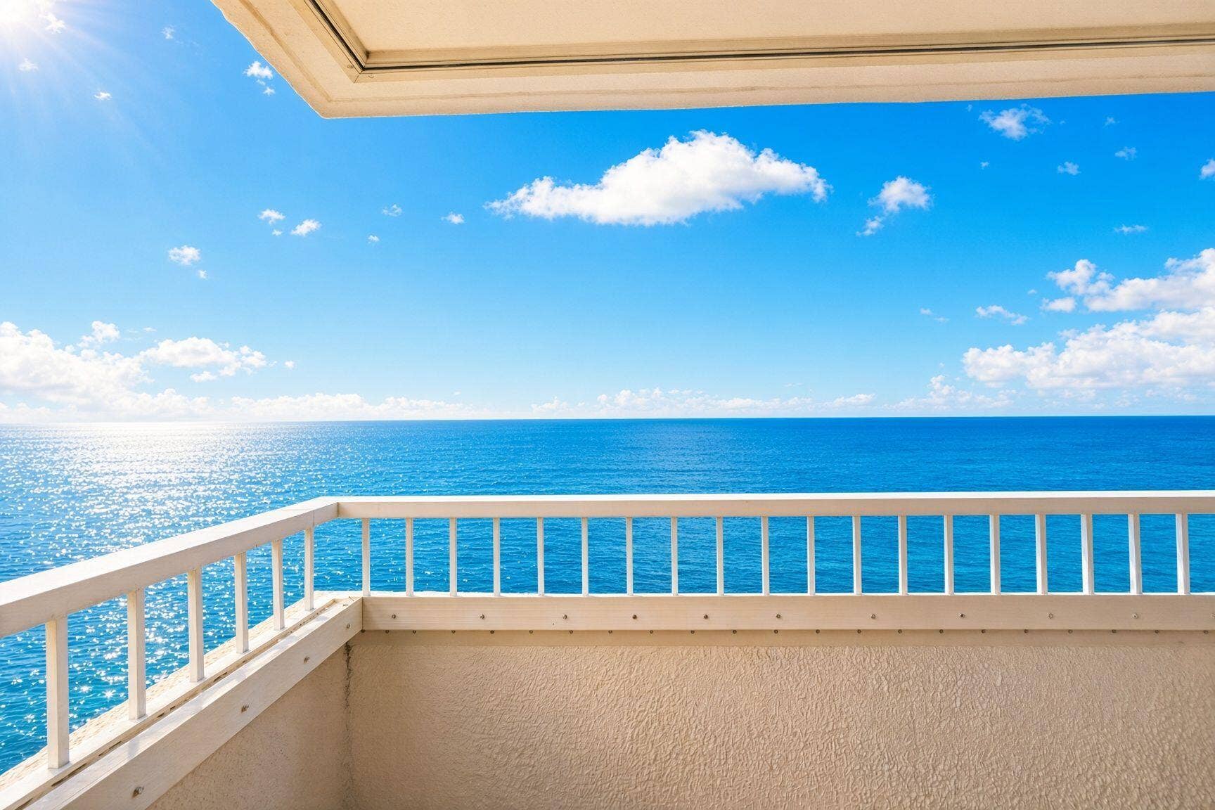 5280 N Ocean Drive, #12B, Riviera Beach, FL 33404 57' wrap around balcony