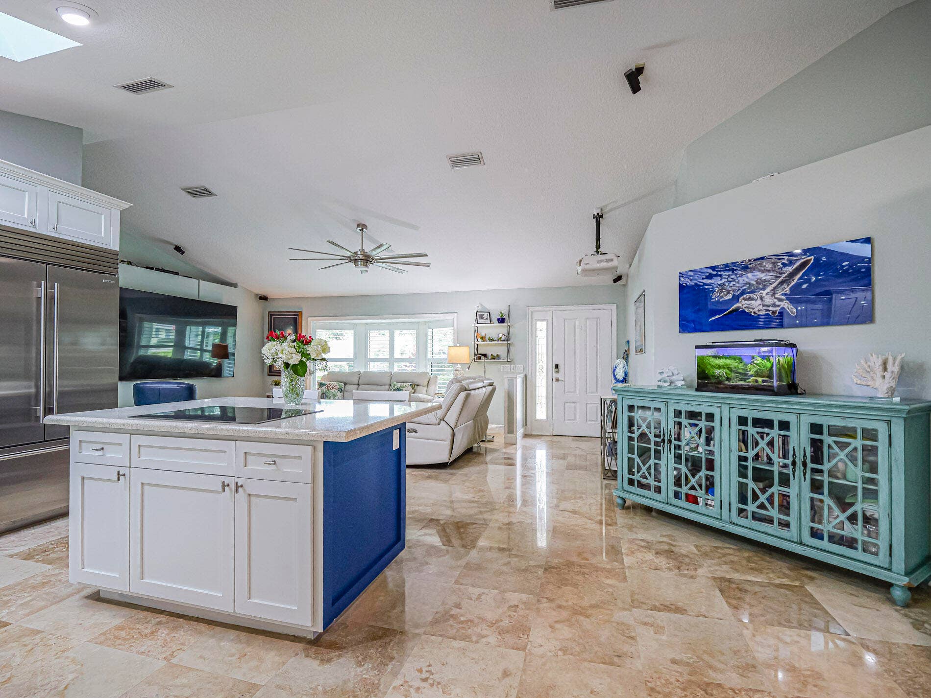 215 8TH Terrace, Vero Beach, FL 32962 Attractive kitchen opens to living space.