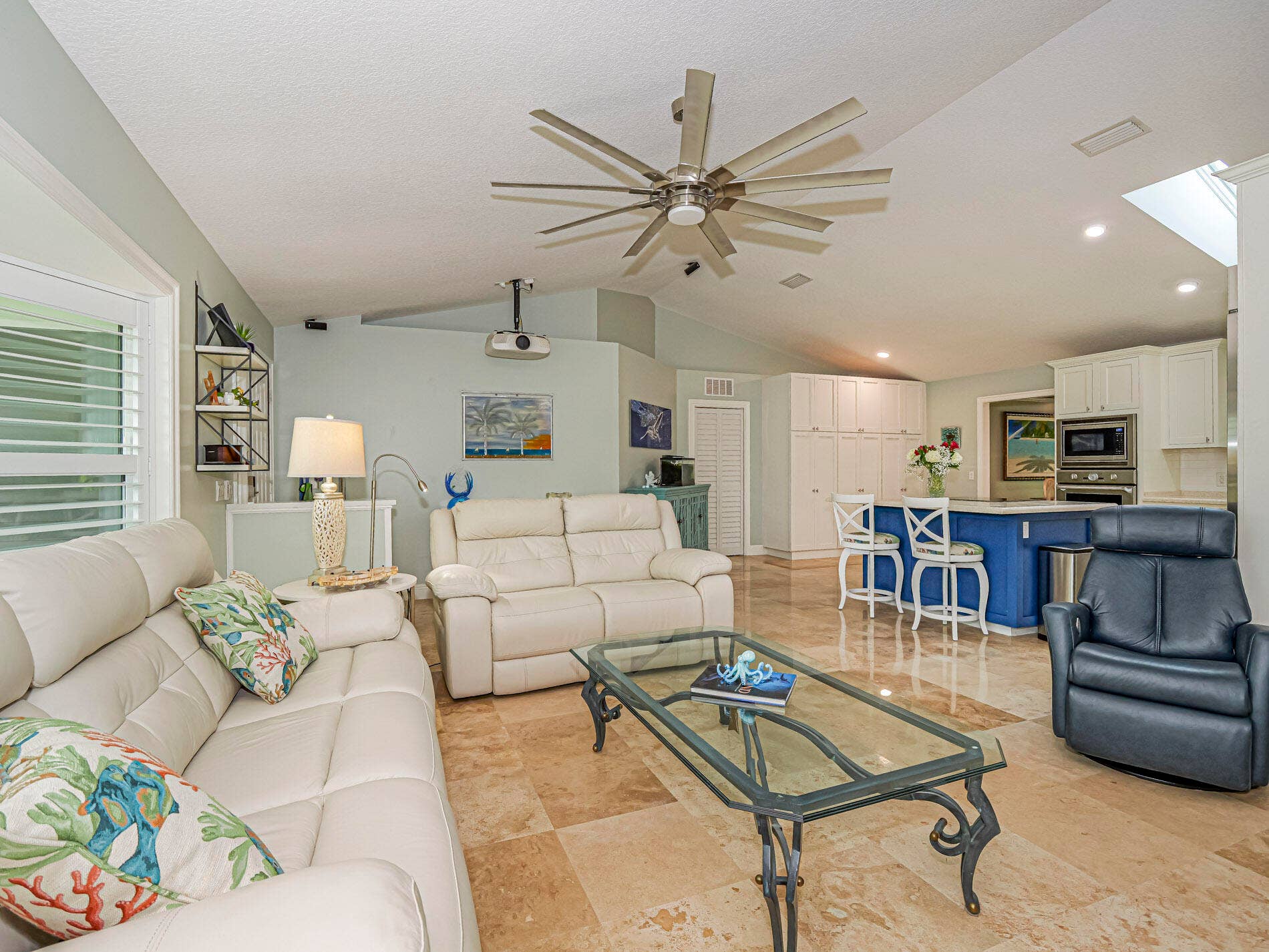 215 8TH Terrace, Vero Beach, FL 32962 Cathedral ceilings in open and welcoming living area