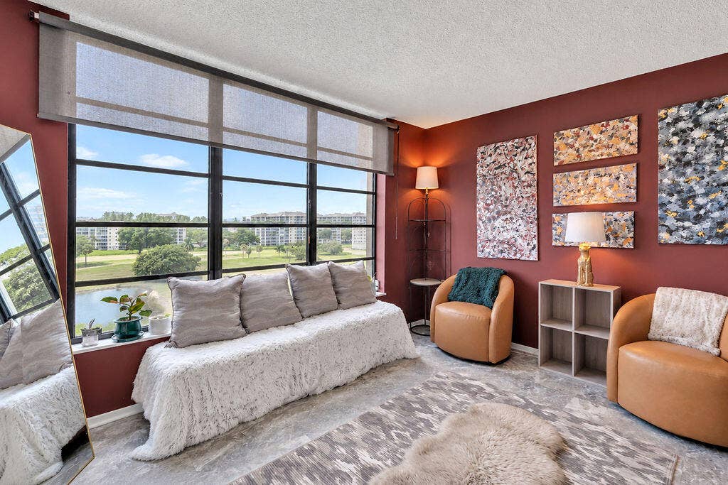 Enjoy the beautiful Golf Course view from the second primary bedroom