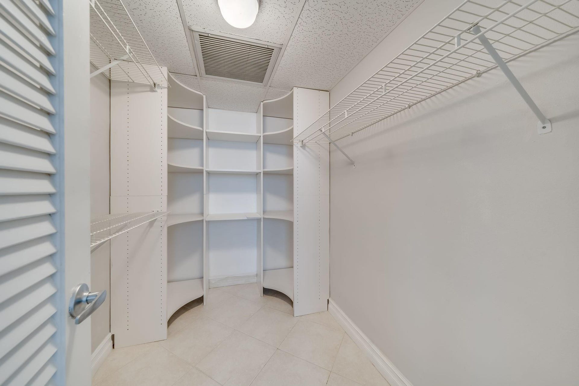 Primary closet