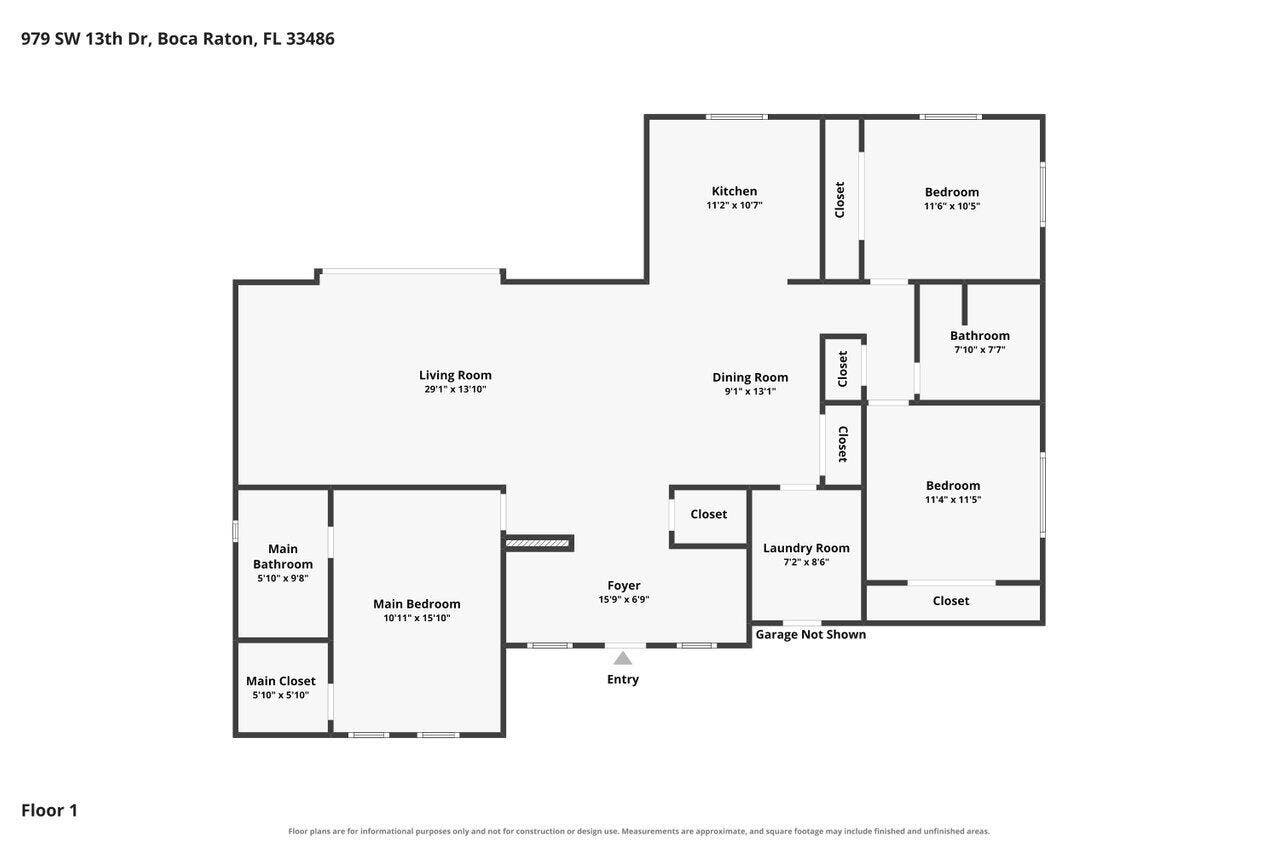 979 SW 13TH Drive, Boca Raton, FL 33486 Floor Plan