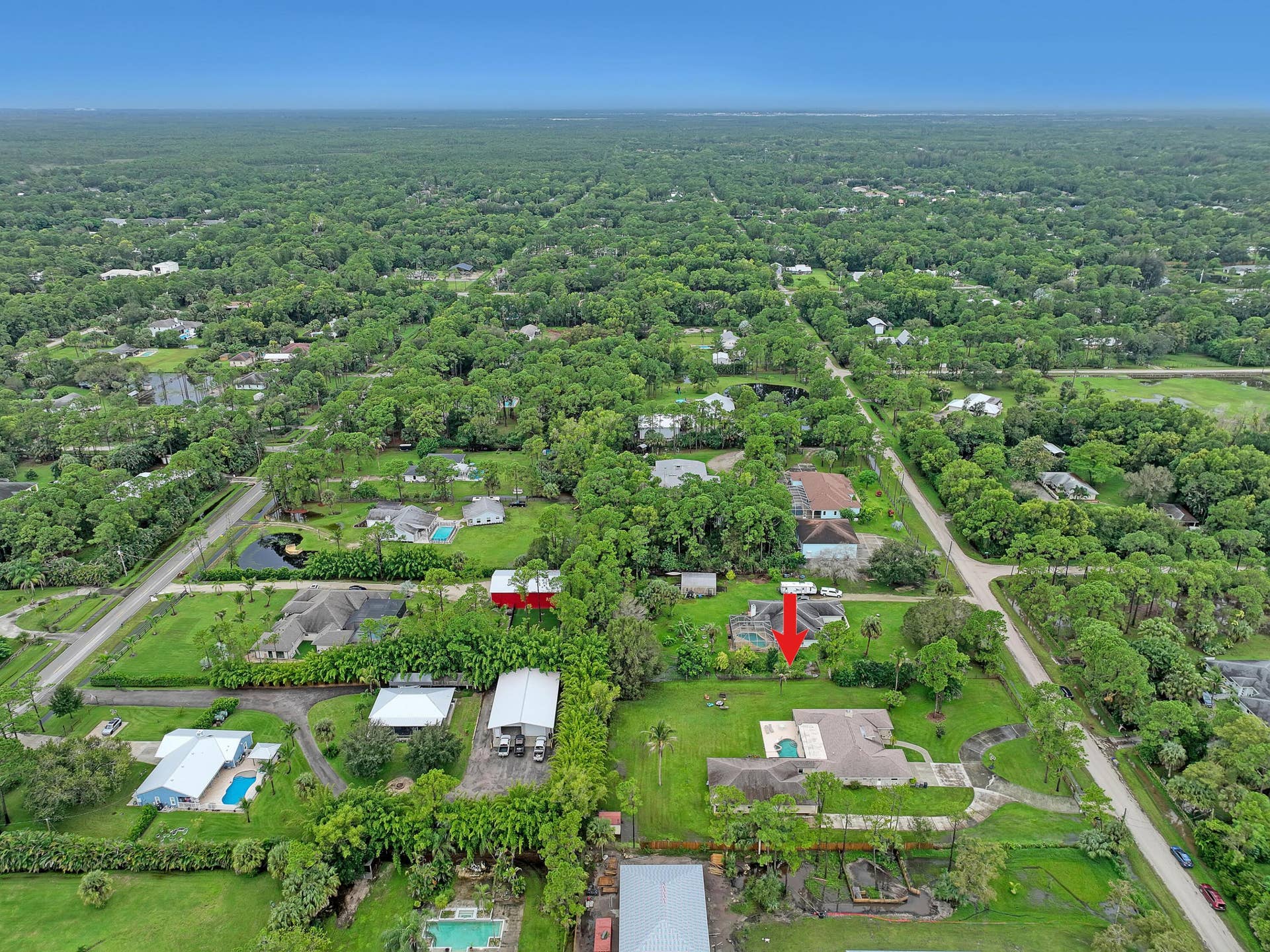 15862 121ST Terrace N, Jupiter, FL 33478 aerial north to south arrow15862 121st T