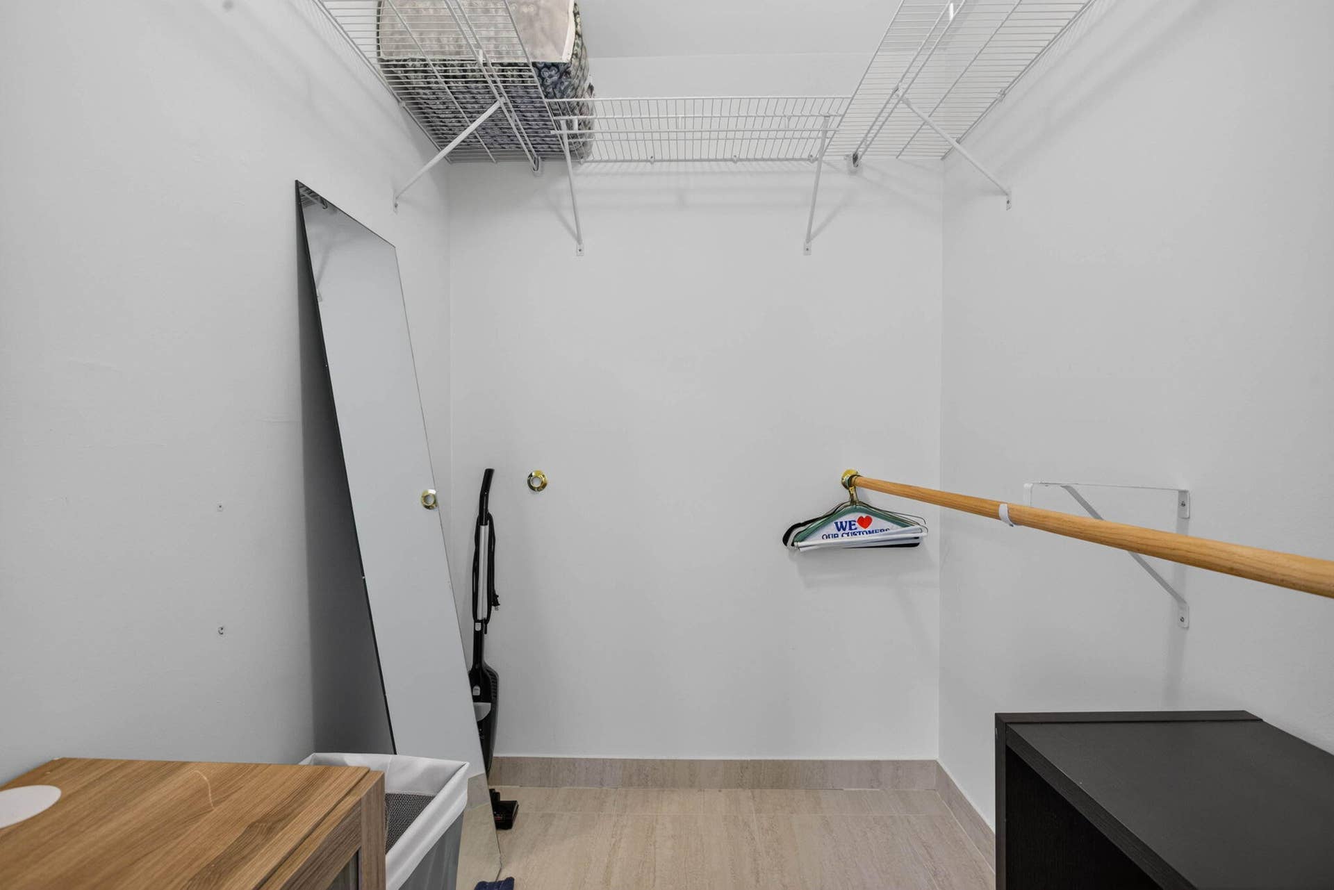 Large walk-in closet in primary bedroom