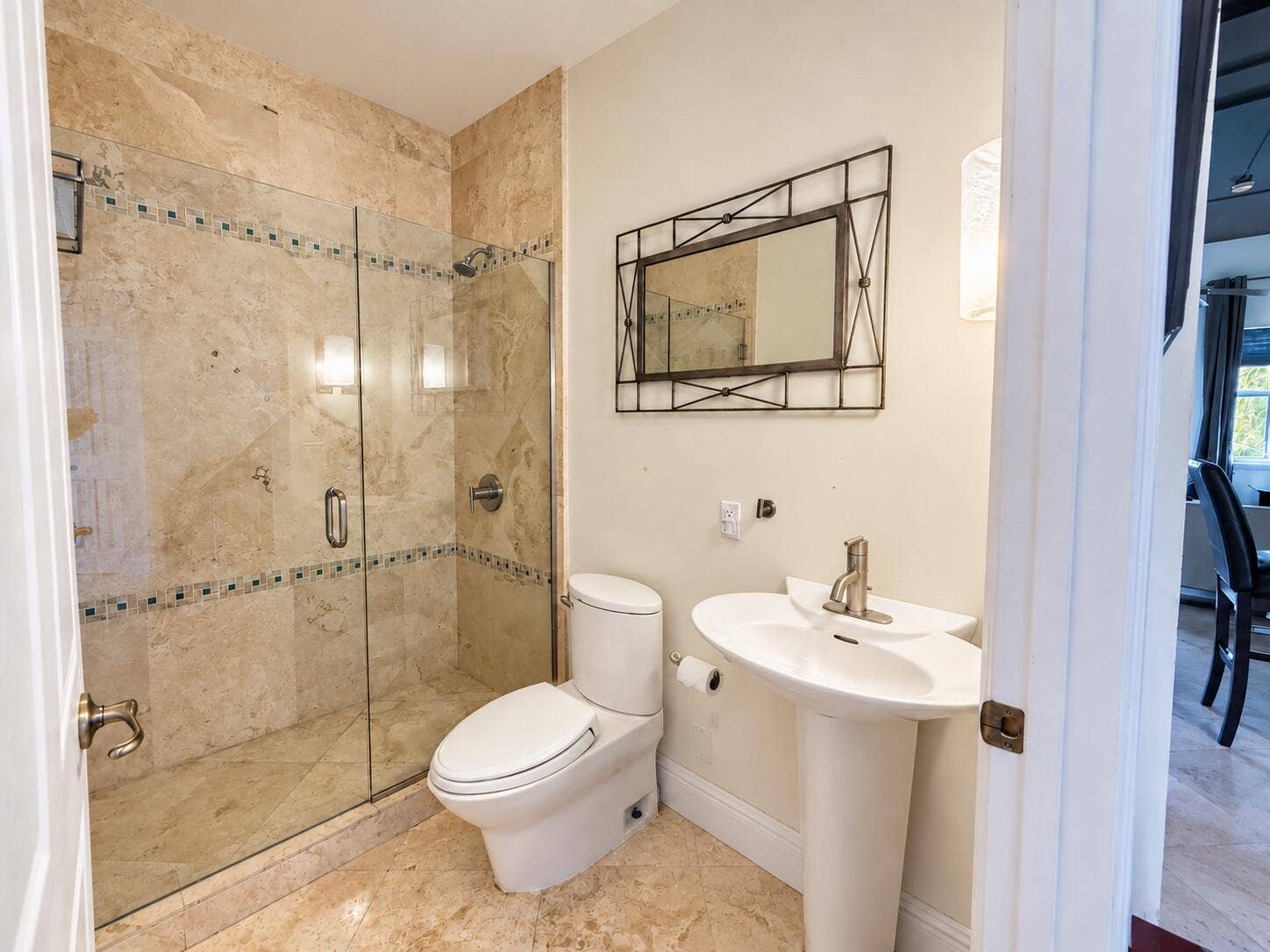 Tidied bathroom with original details pr