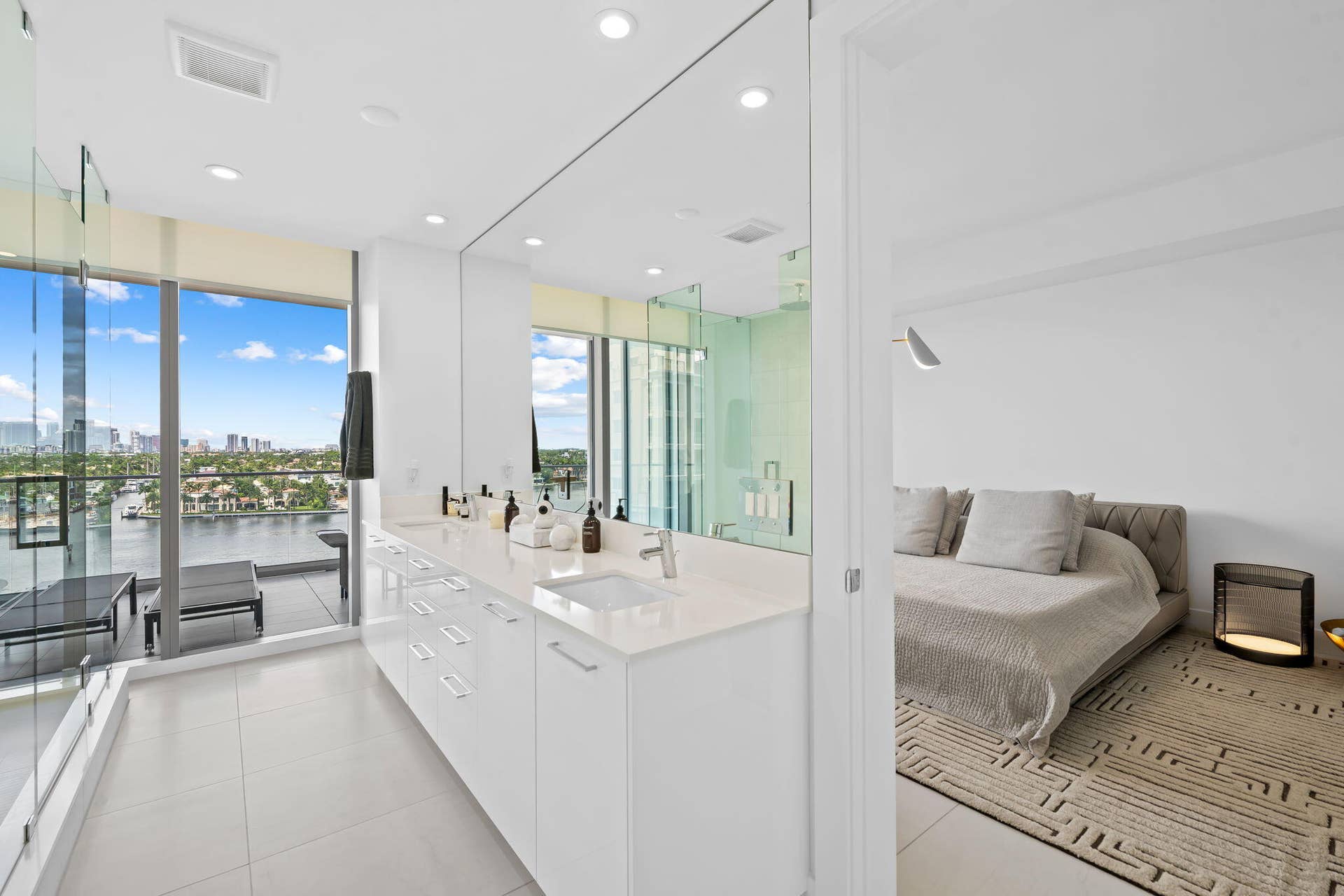 153 N Seabreeze Boulevard, #704, Fort Lauderdale, FL 33304 Owner's Shower and Bedroom