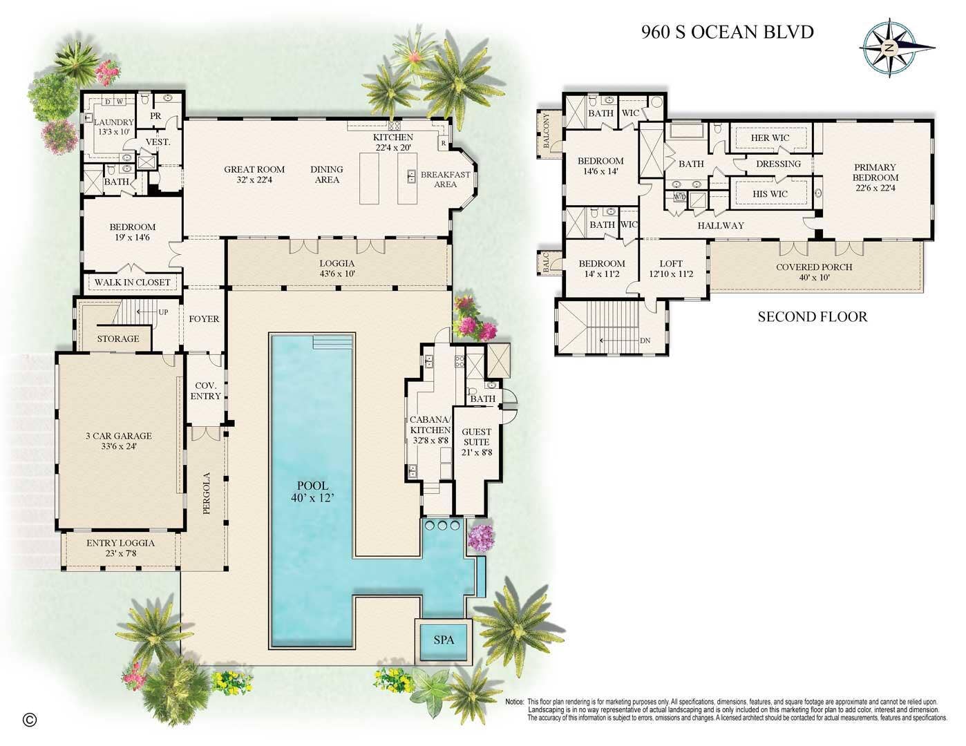 960 S Ocean Boulevard, Delray Beach, FL 33483 960-S-Ocean-Blvd_Floor-Plan