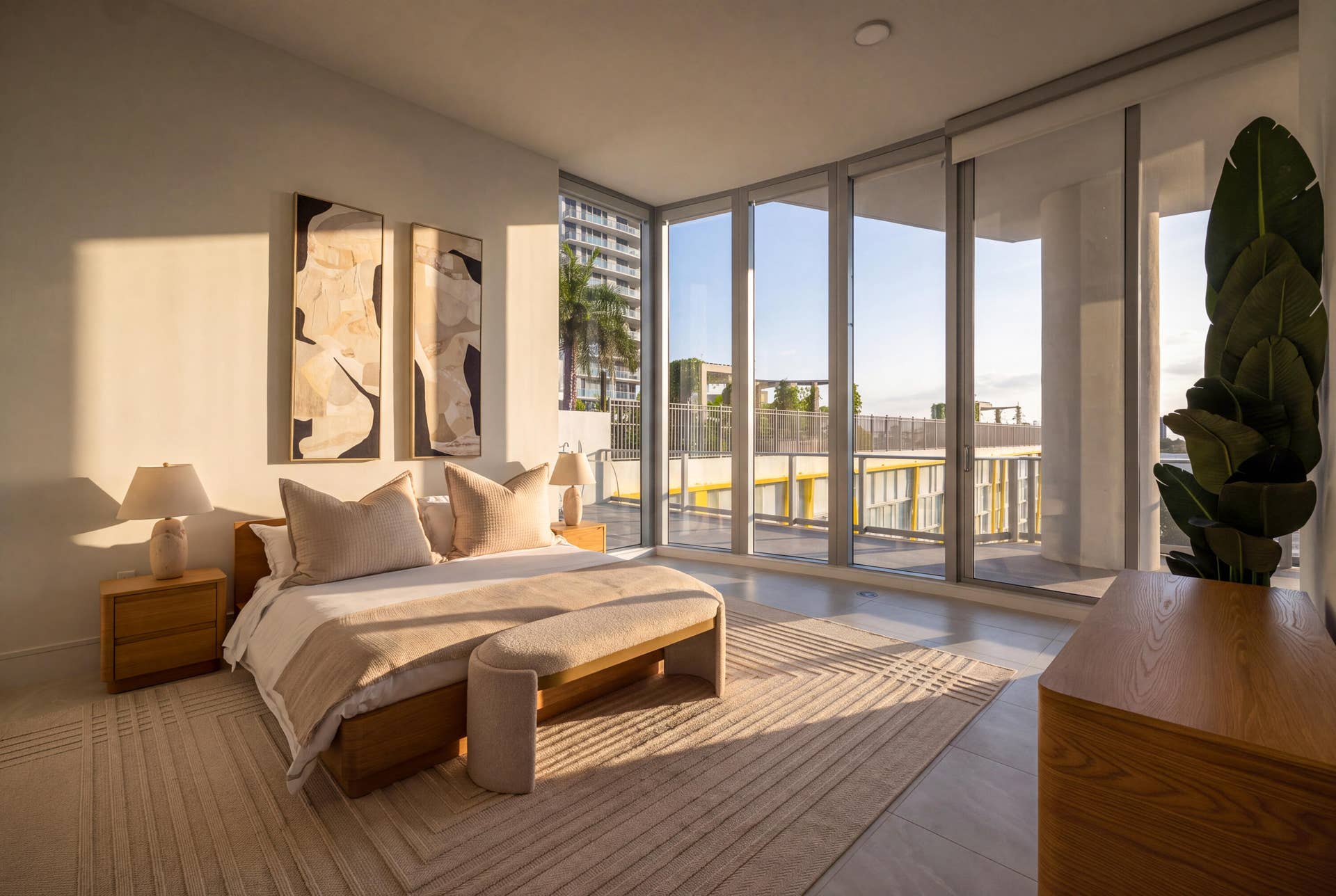 220 LAKE SHORE Drive, #612, West Palm Beach, FL 33403 Master bedroom gets incredible sunrises and light.