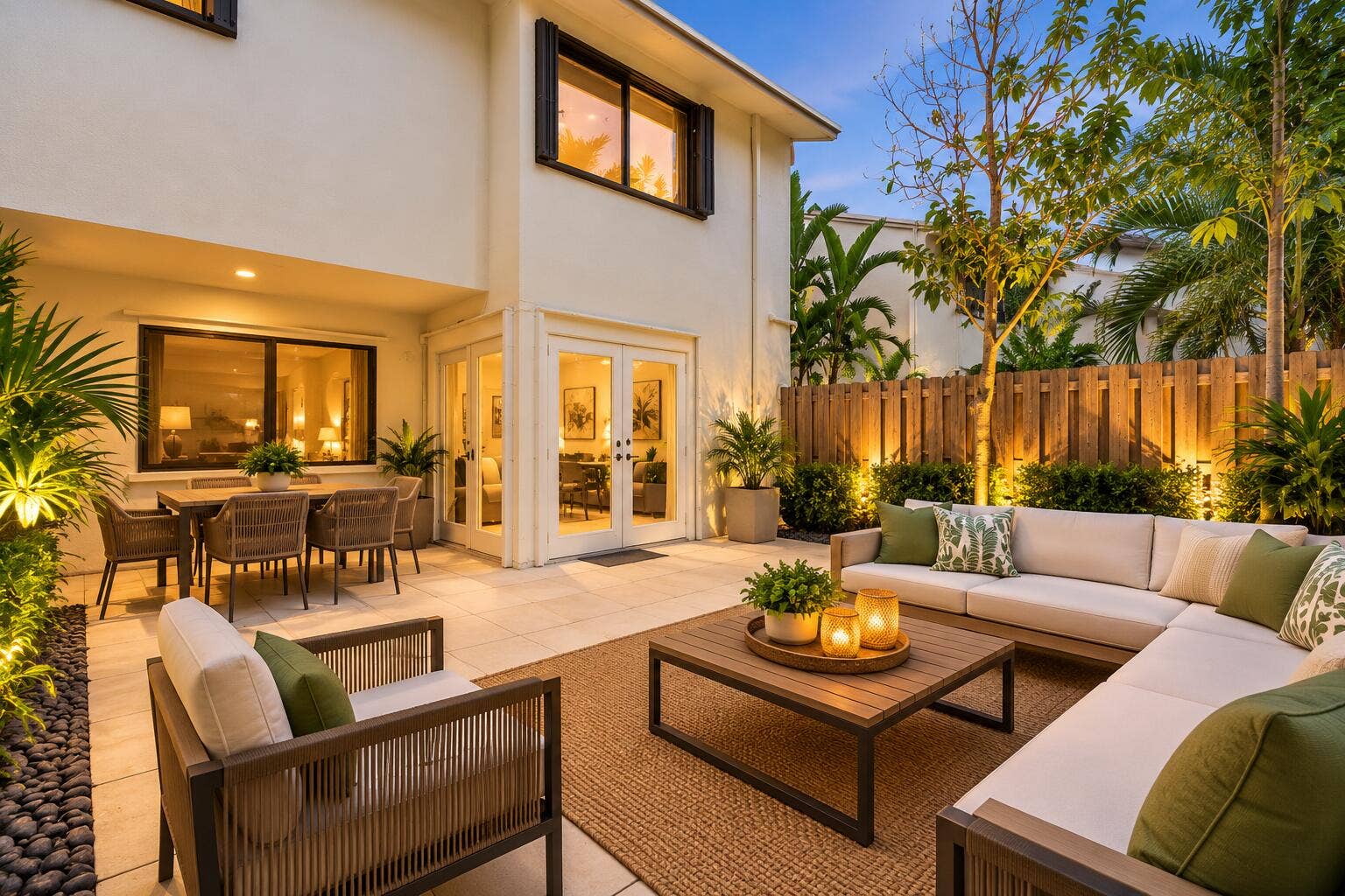 Staged Patio