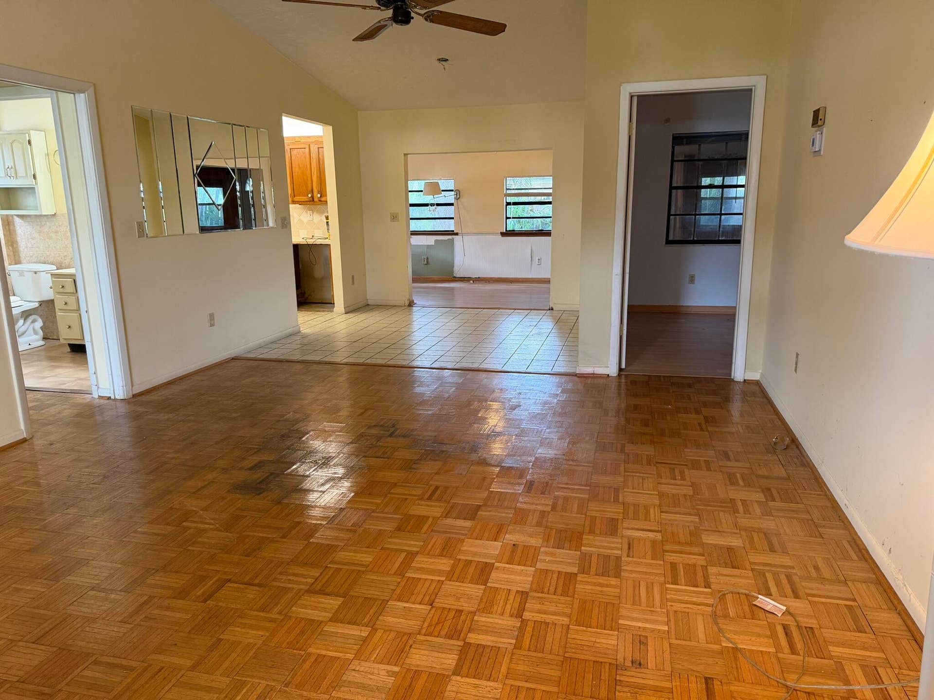 living room/dining room
