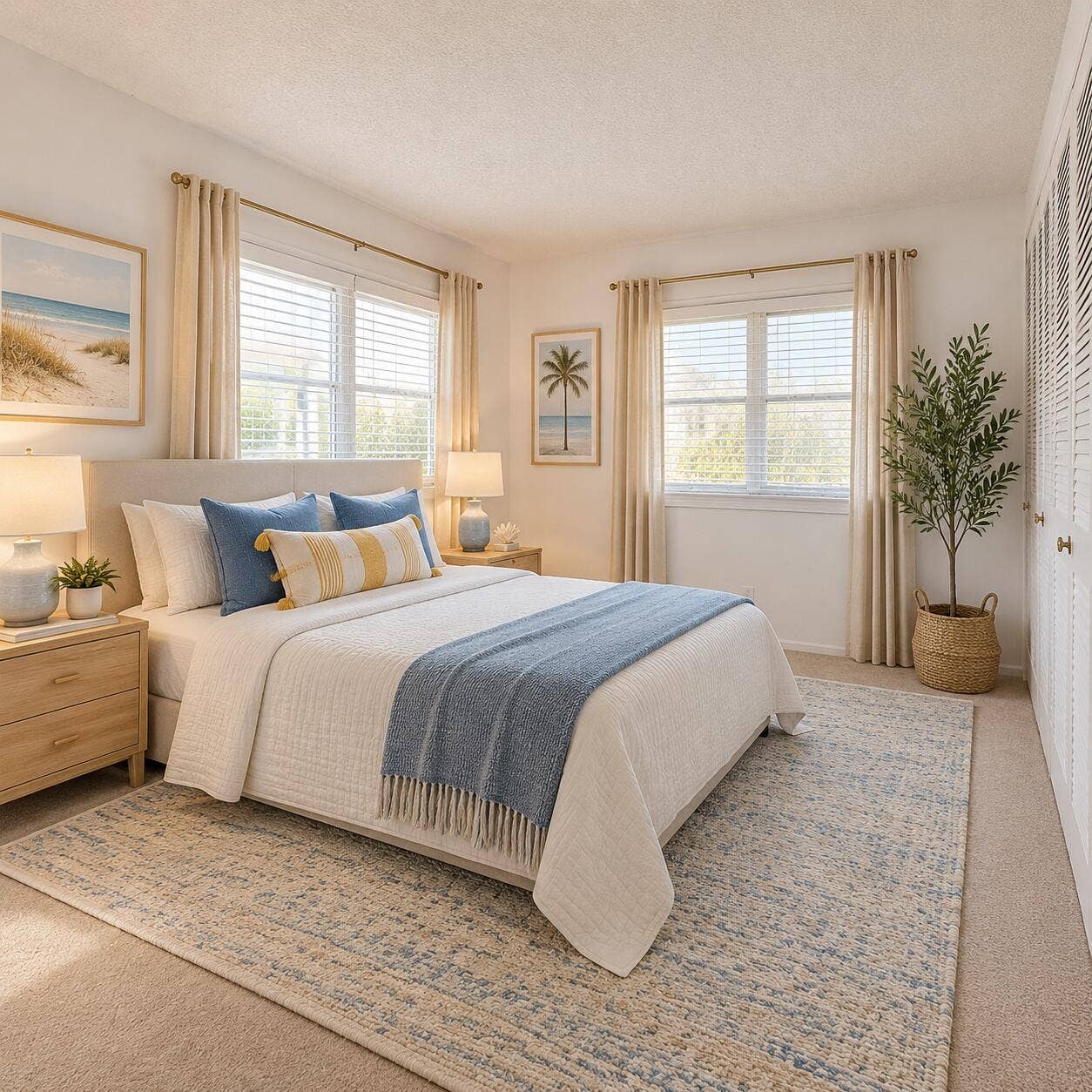 VIRTUALLY STAGED BEDROOM