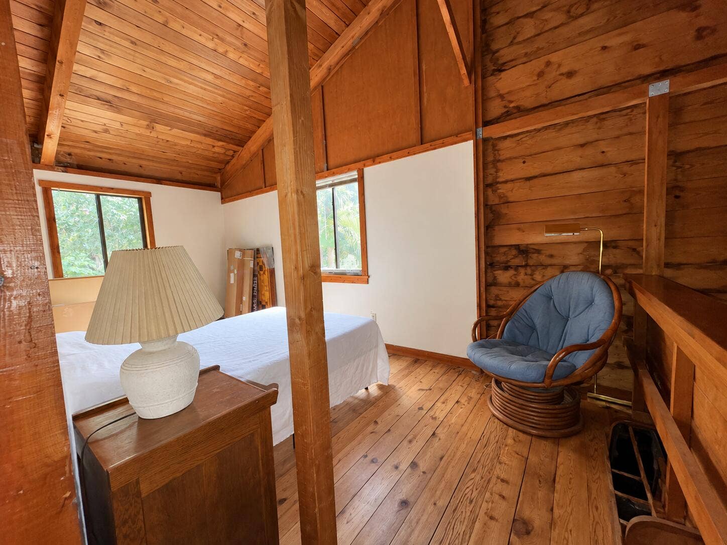 Bright Rustic Attic Bedroom