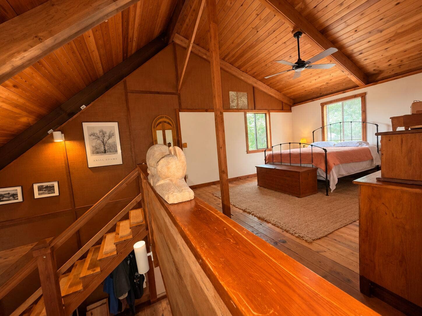 Sunlit Rustic Loft Bedroom-2