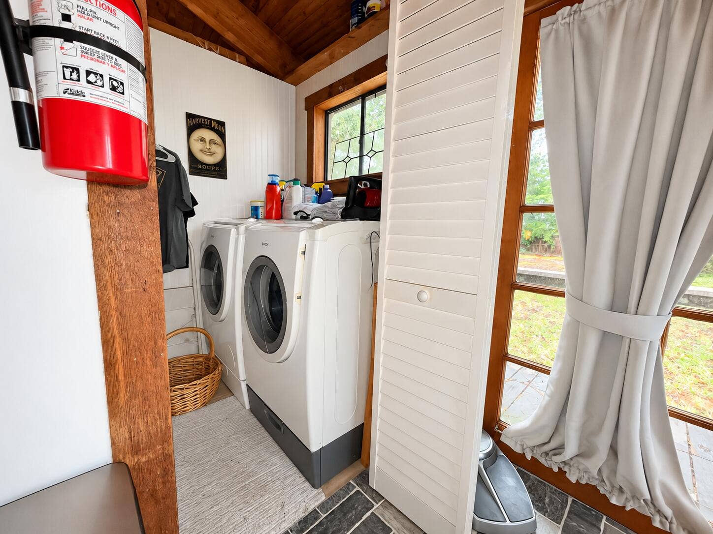 Cozy Rustic Laundry Nook