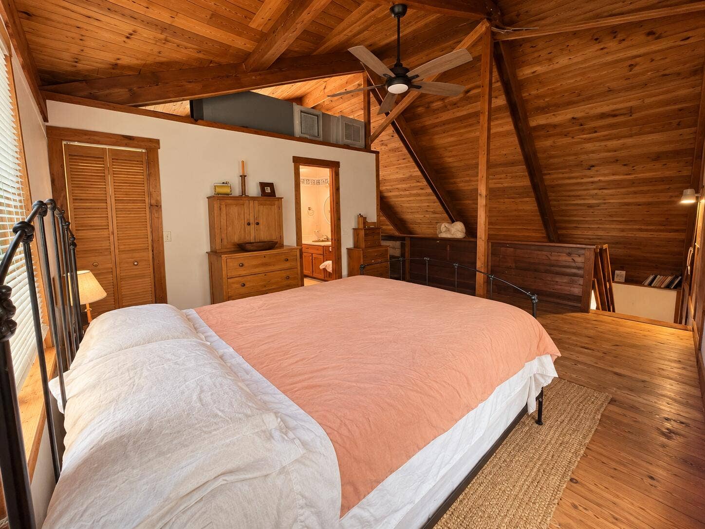 Warm Rustic Loft Bedroom