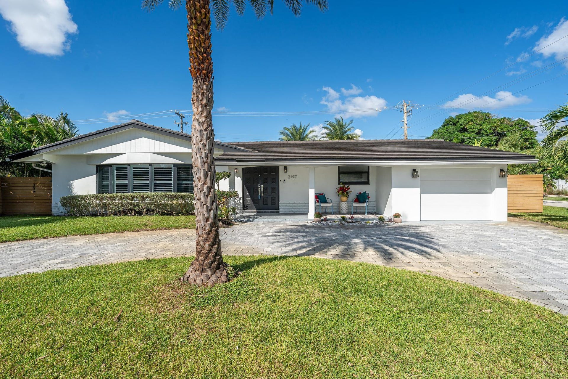 Ranch-style home on a corner lot