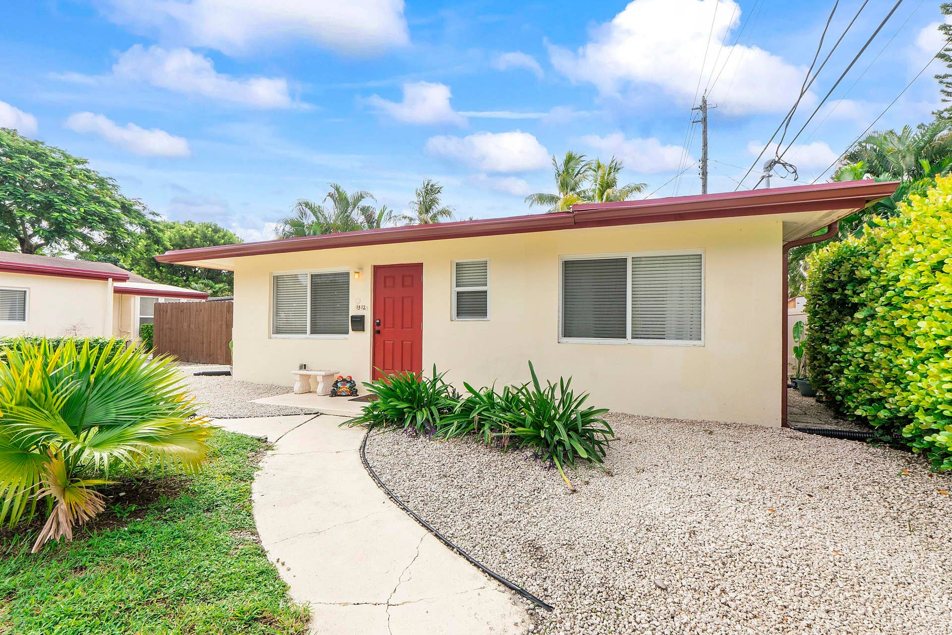 Exterior Front view of guest house with ample parking